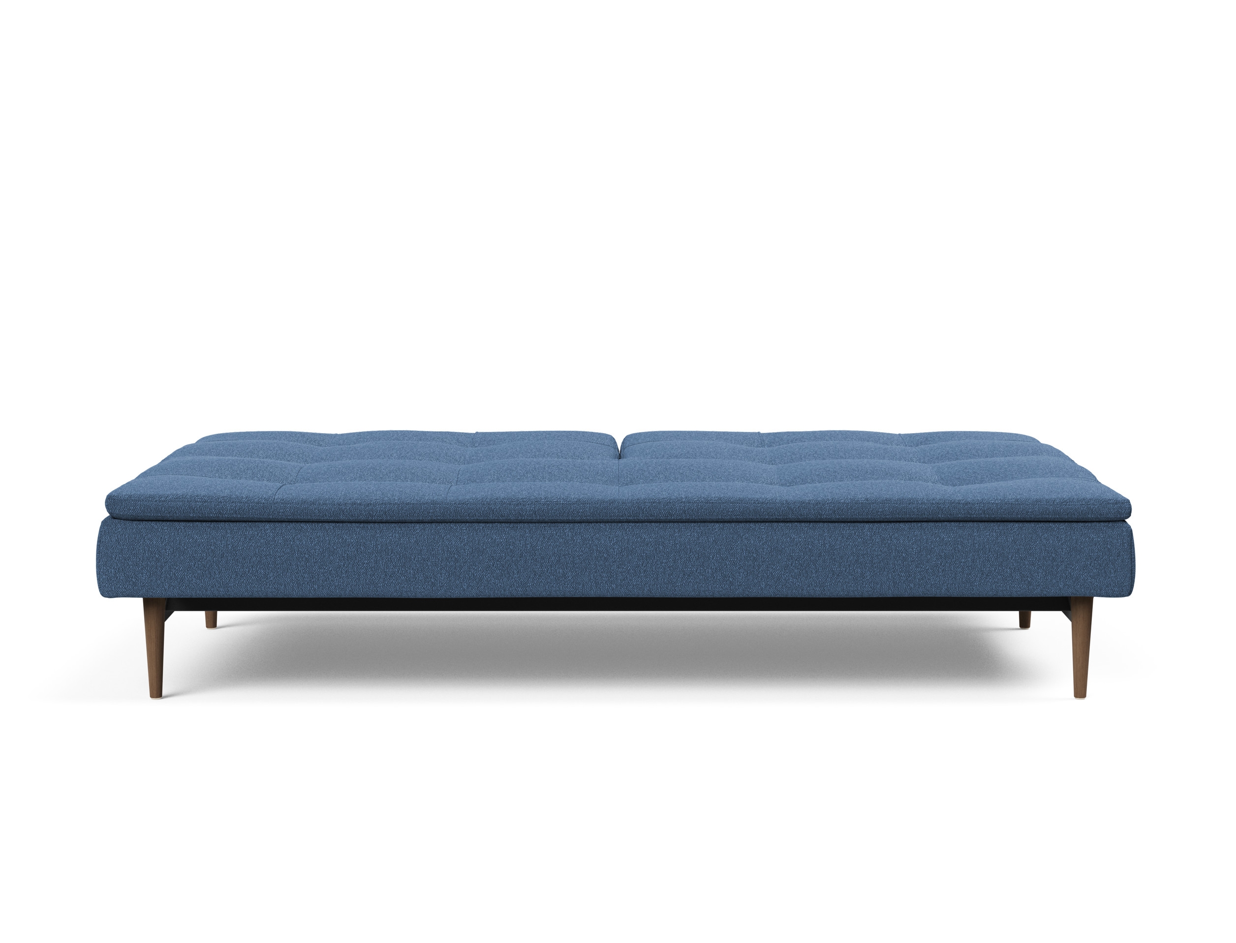 Dublexo Deluxe Fabric Sofa Bed w/Dark Wood Styletto Legs