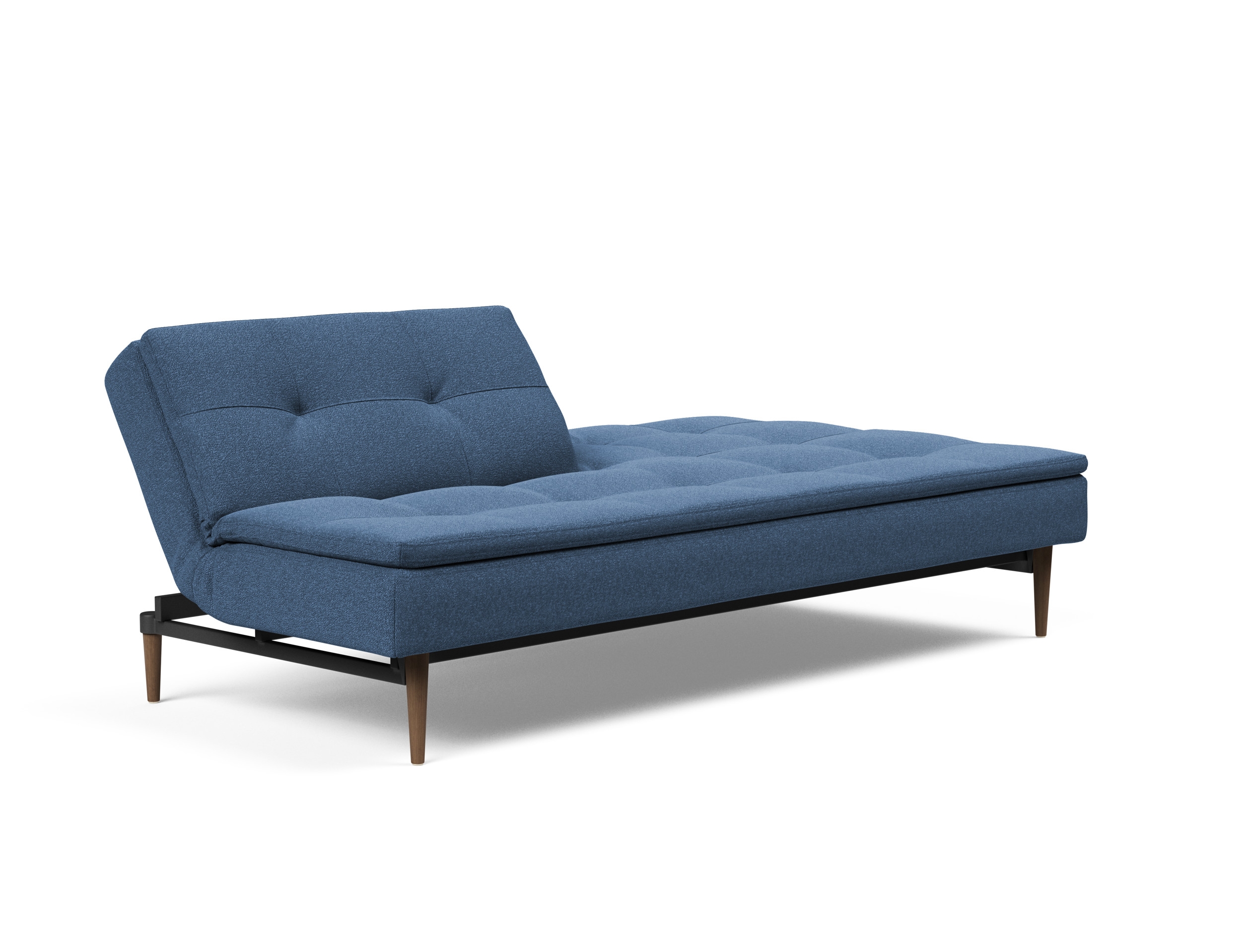 Dublexo Deluxe Fabric Sofa Bed w/Dark Wood Styletto Legs