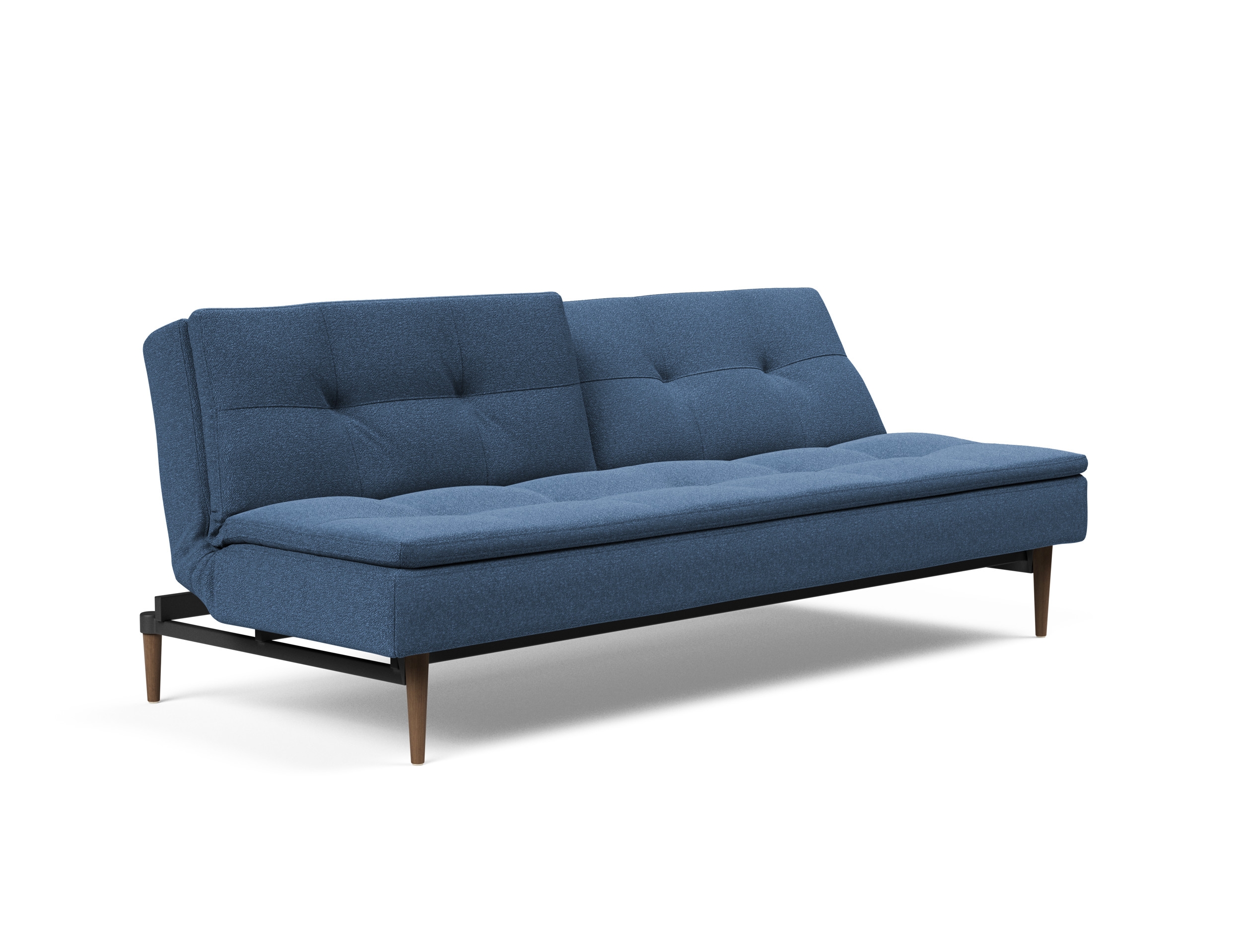 Dublexo Deluxe Fabric Sofa Bed w/Dark Wood Styletto Legs