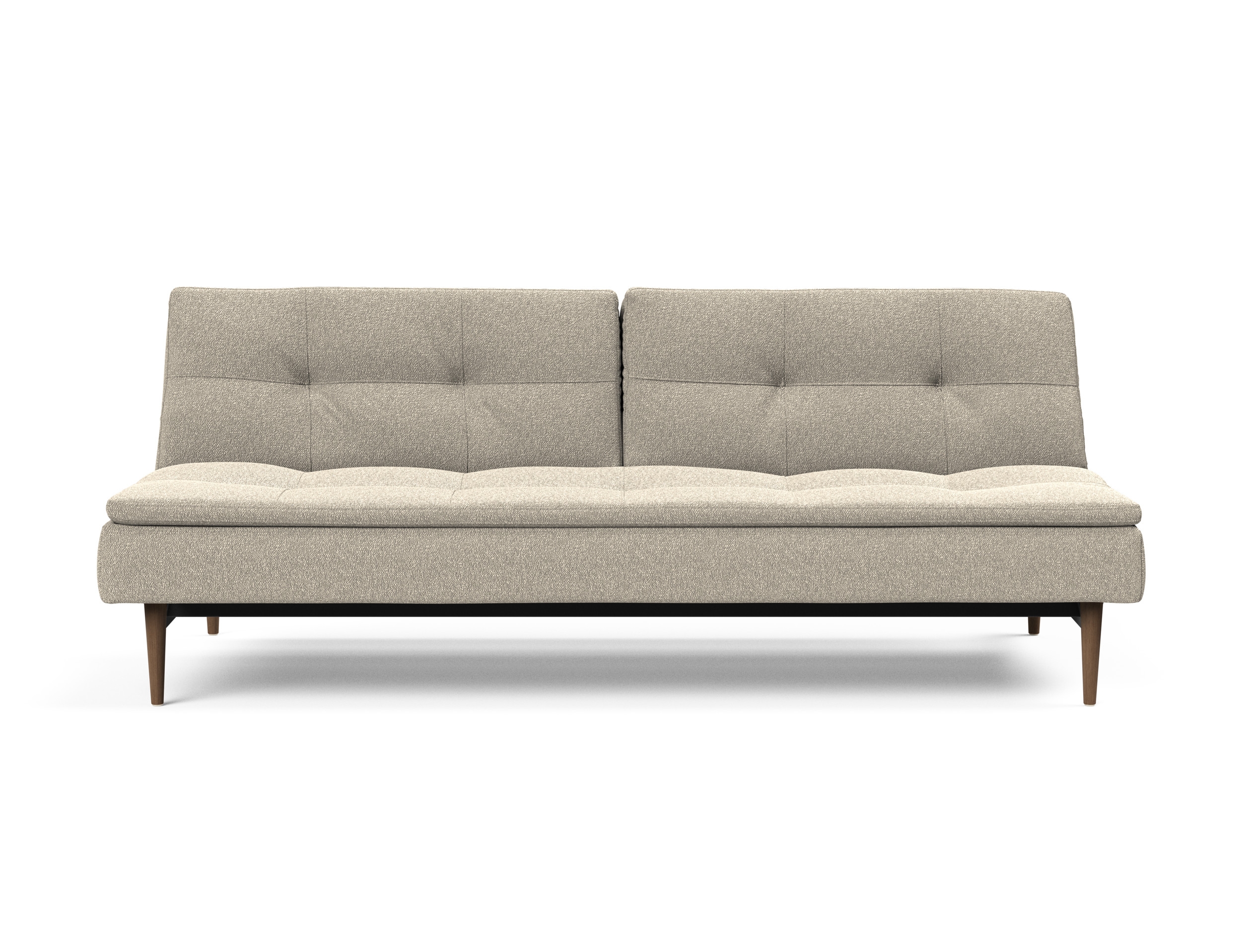 Dublexo Deluxe Fabric Sofa Bed w/Dark Wood Styletto Legs