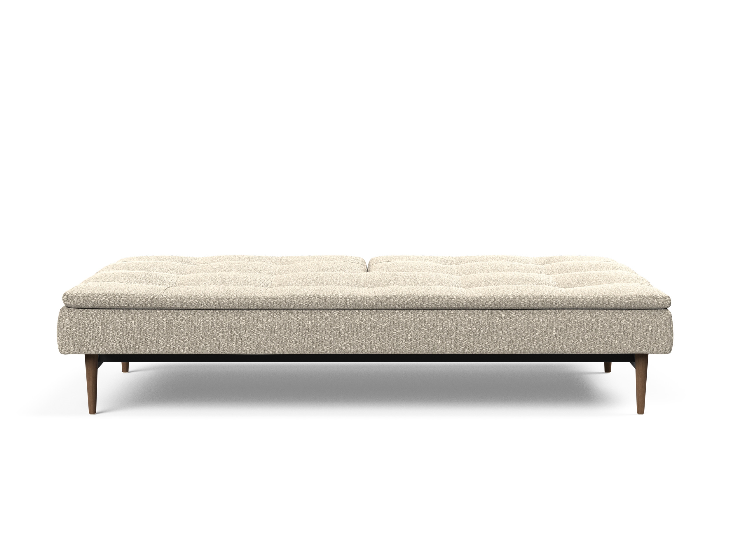 Dublexo Deluxe Fabric Sofa Bed w/Dark Wood Styletto Legs