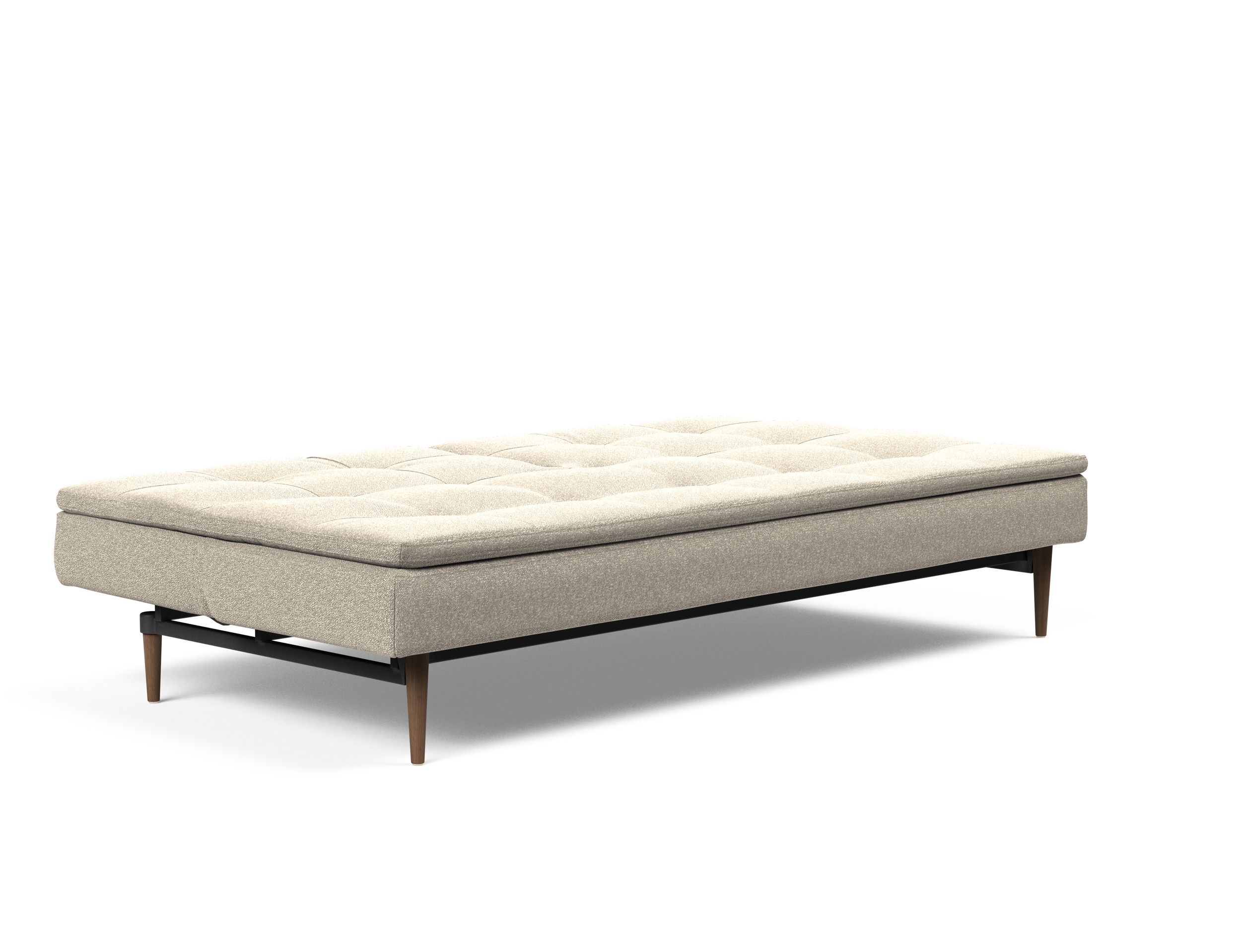 Dublexo Deluxe Fabric Sofa Bed w/Dark Wood Styletto Legs