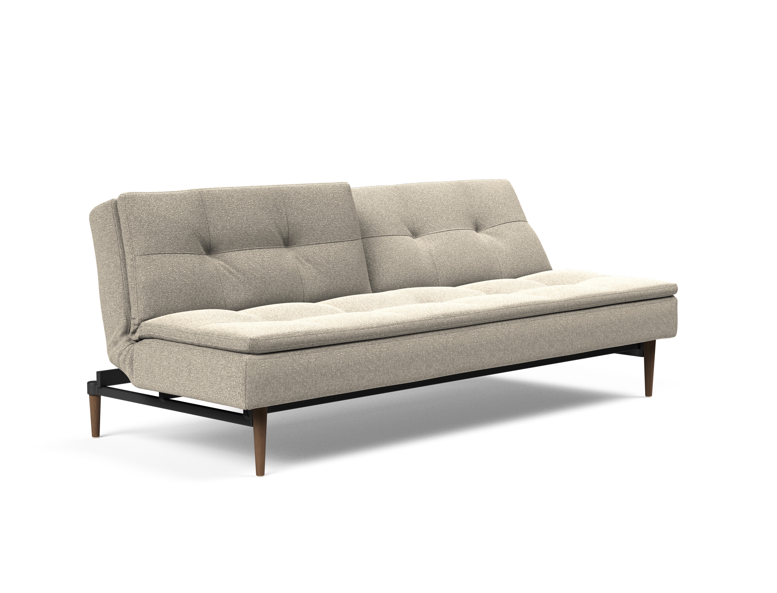 Dublexo Deluxe Fabric Sofa Bed w/Dark Wood Styletto Legs