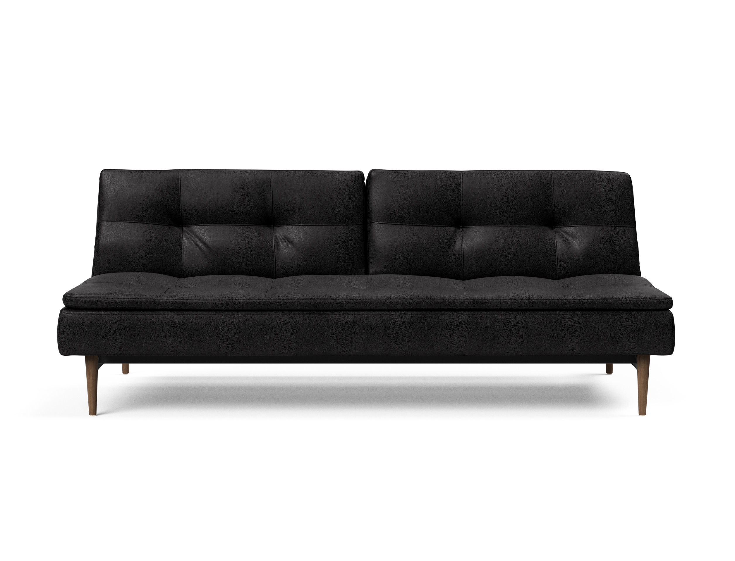Dublexo Deluxe Fabric Sofa Bed w/Dark Wood Styletto Legs