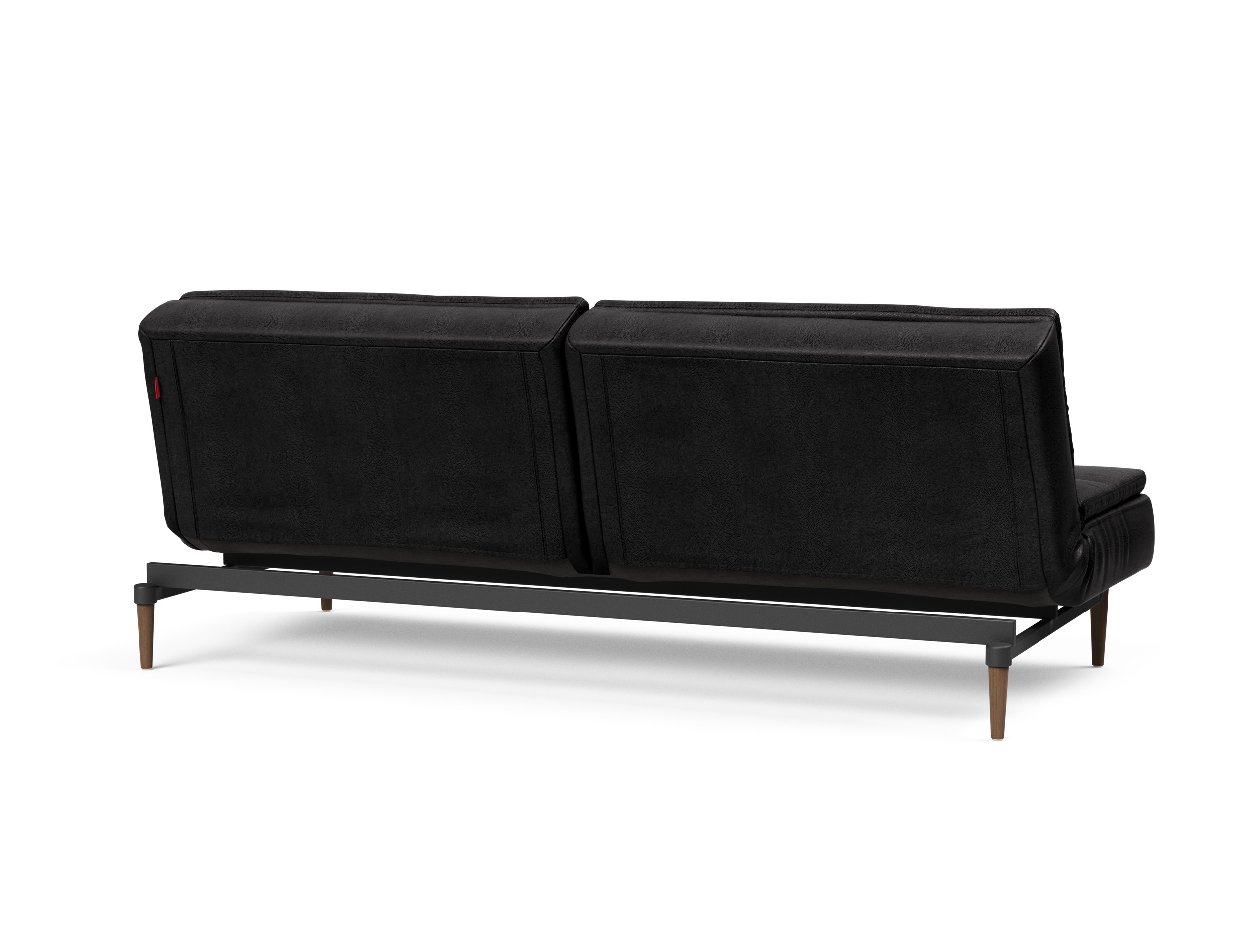 Dublexo Deluxe Fabric Sofa Bed w/Dark Wood Styletto Legs