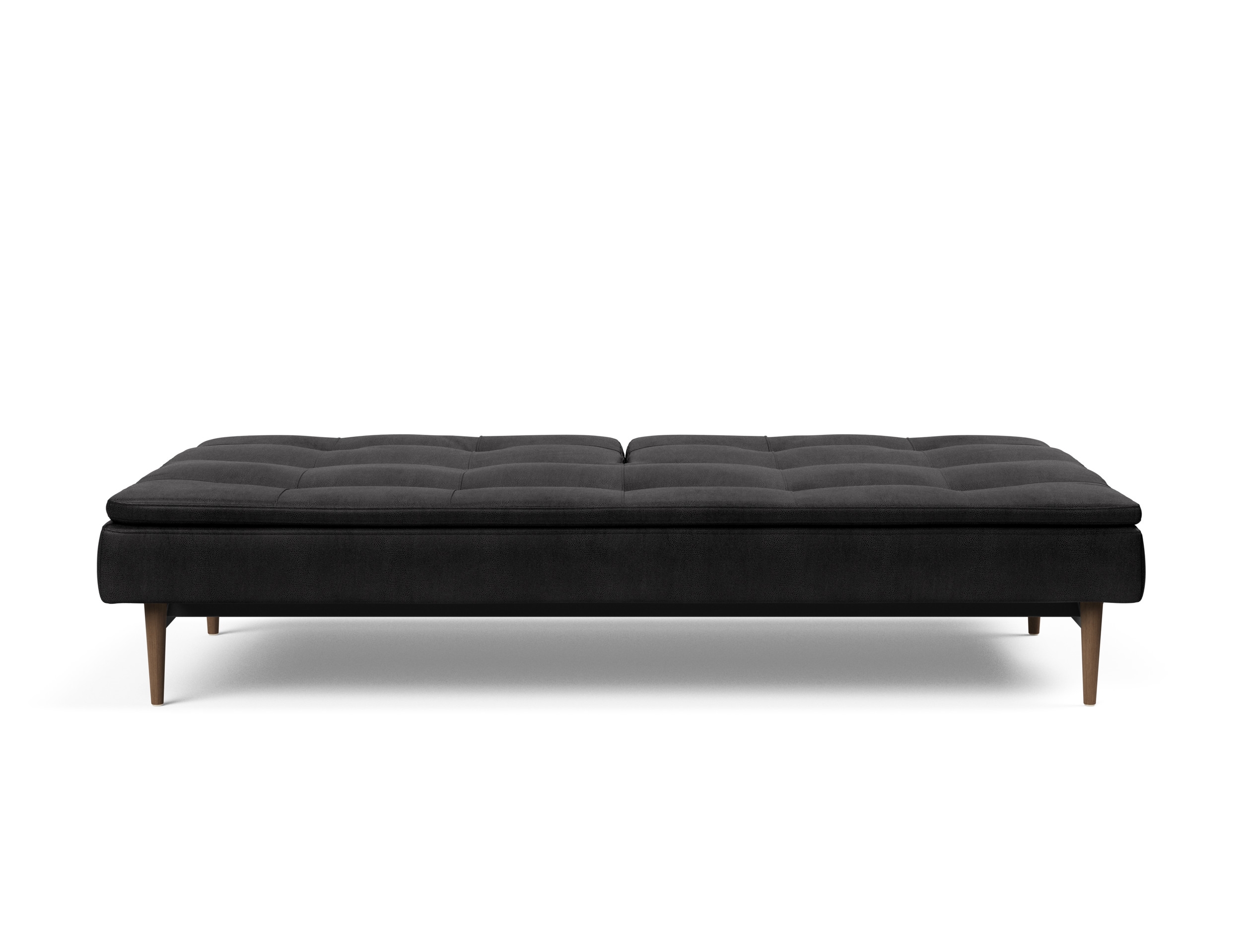 Dublexo Deluxe Fabric Sofa Bed w/Dark Wood Styletto Legs
