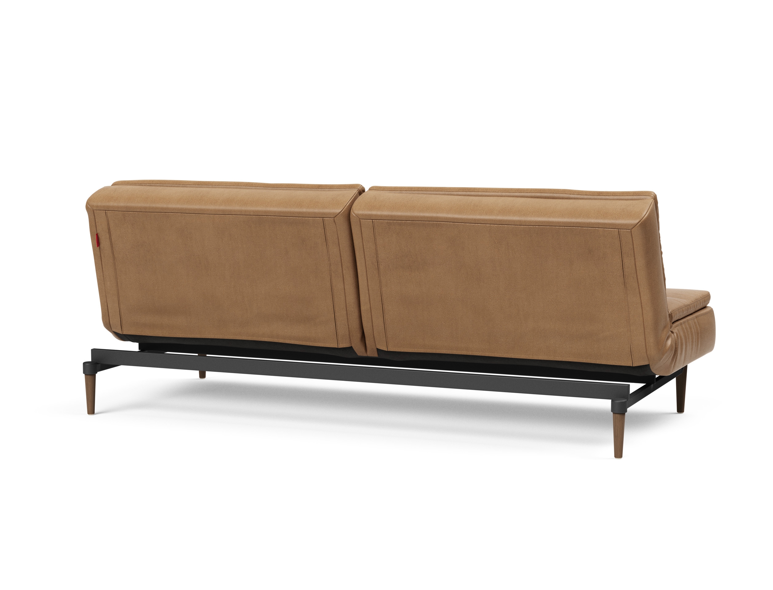 Dublexo Deluxe Fabric Sofa Bed w/Dark Wood Styletto Legs