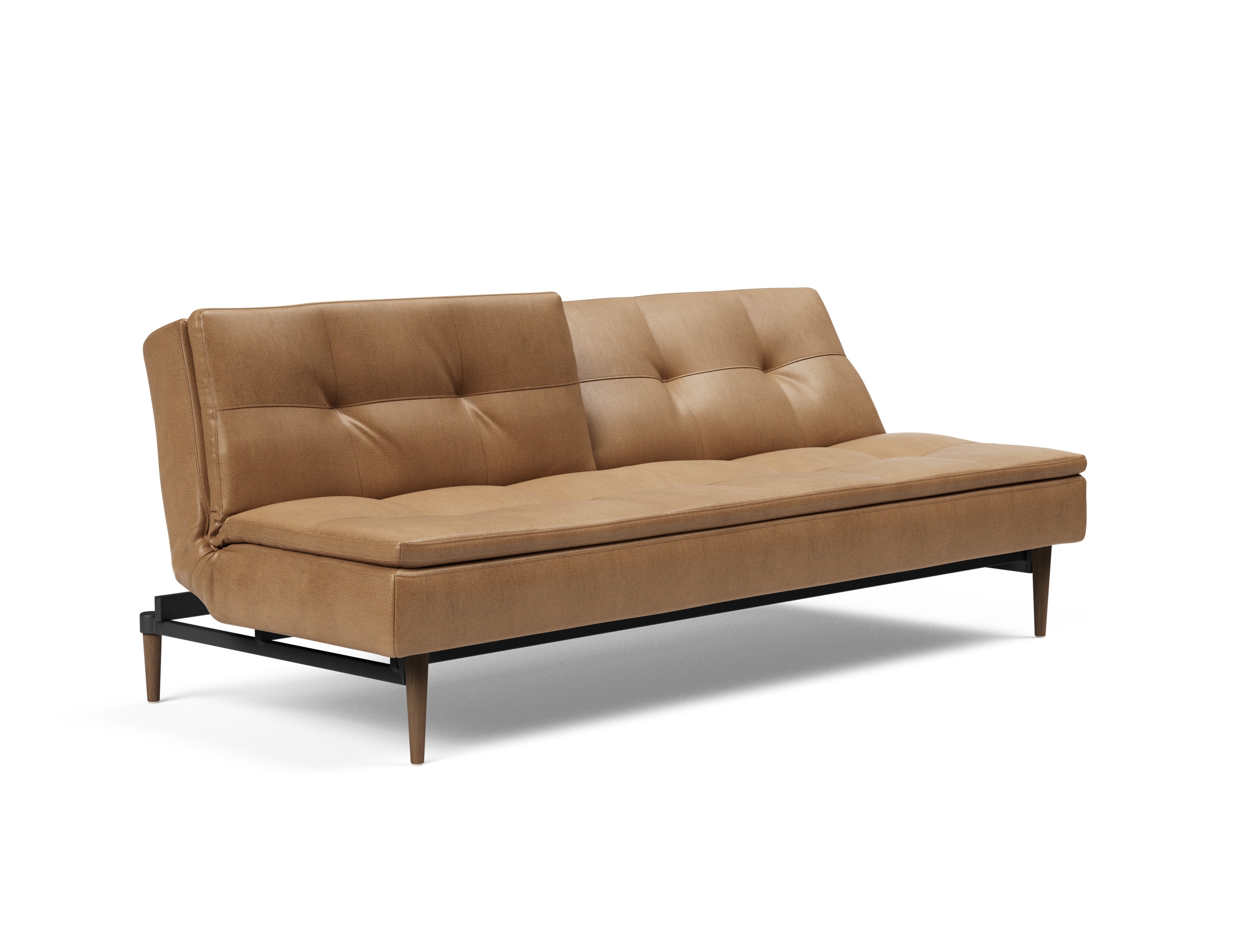 Dublexo Deluxe Fabric Sofa Bed w/Dark Wood Styletto Legs