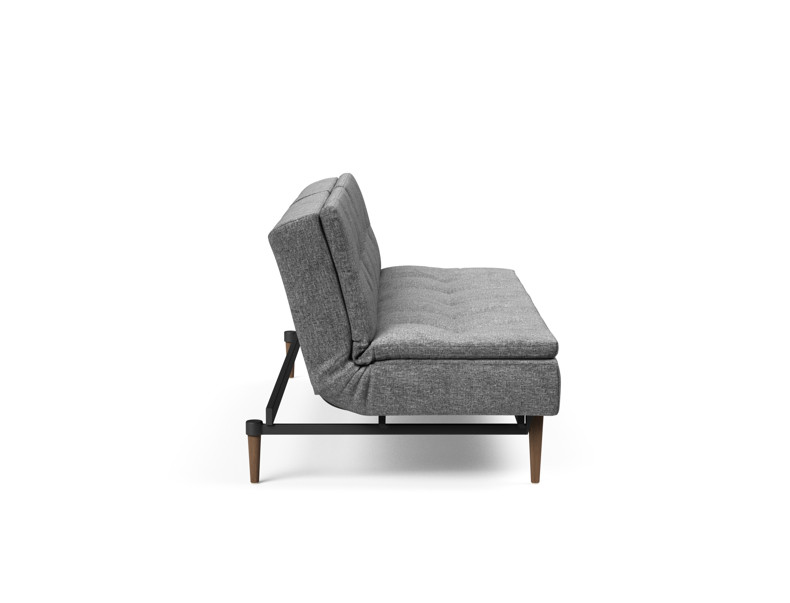 Dublexo Deluxe Fabric Sofa Bed w/Dark Wood Styletto Legs