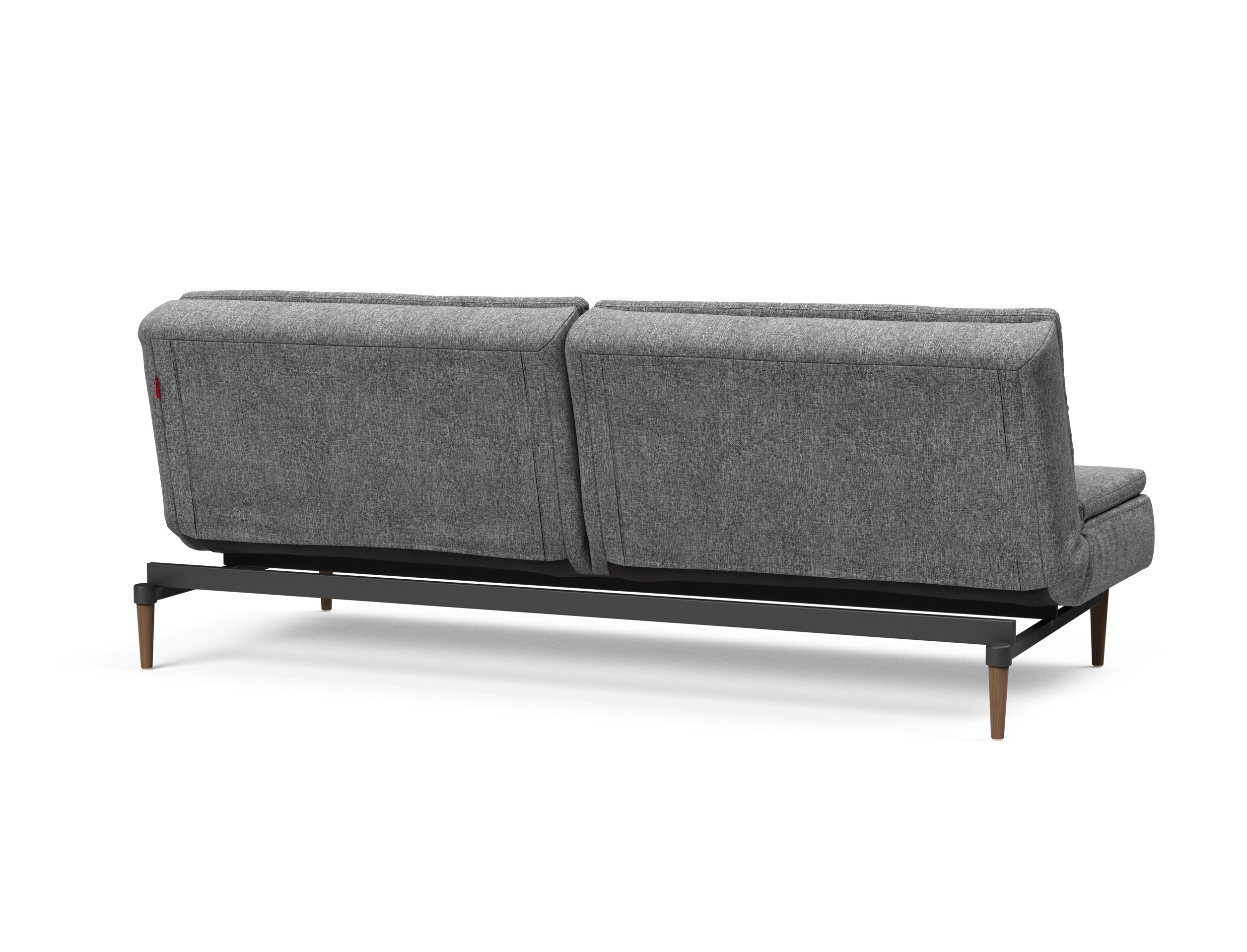 Dublexo Deluxe Fabric Sofa Bed w/Dark Wood Styletto Legs