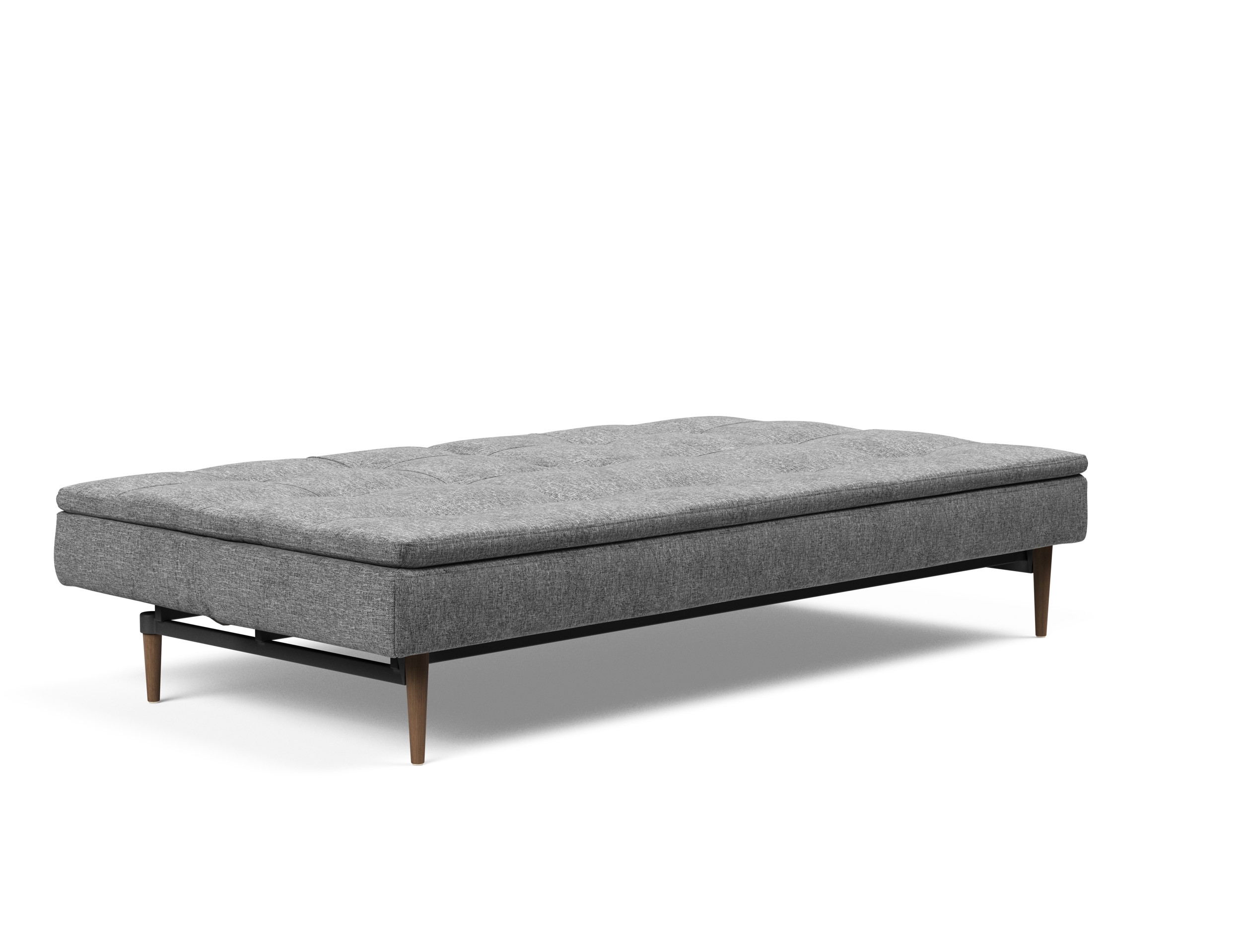Dublexo Deluxe Fabric Sofa Bed w/Dark Wood Styletto Legs