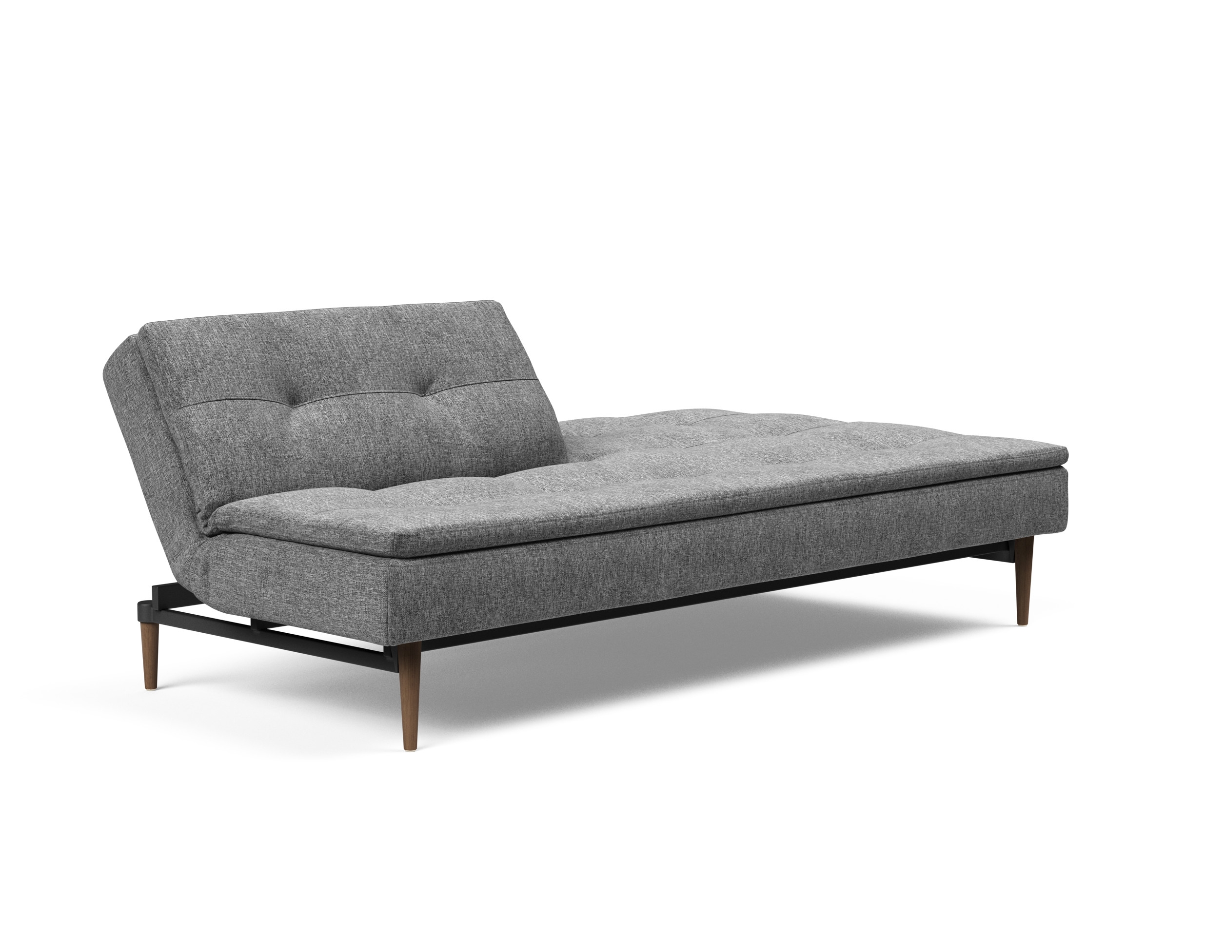 Dublexo Deluxe Fabric Sofa Bed w/Dark Wood Styletto Legs