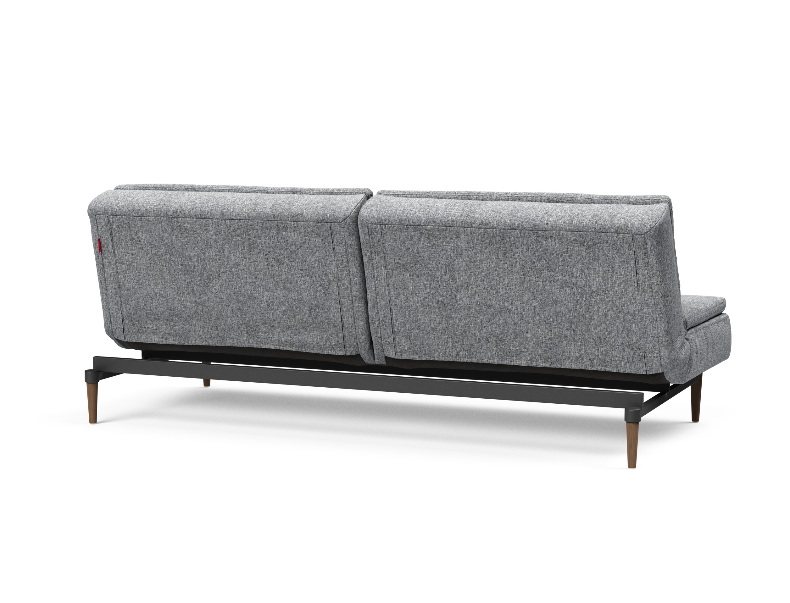 Dublexo Deluxe Fabric Sofa Bed w/Dark Wood Styletto Legs
