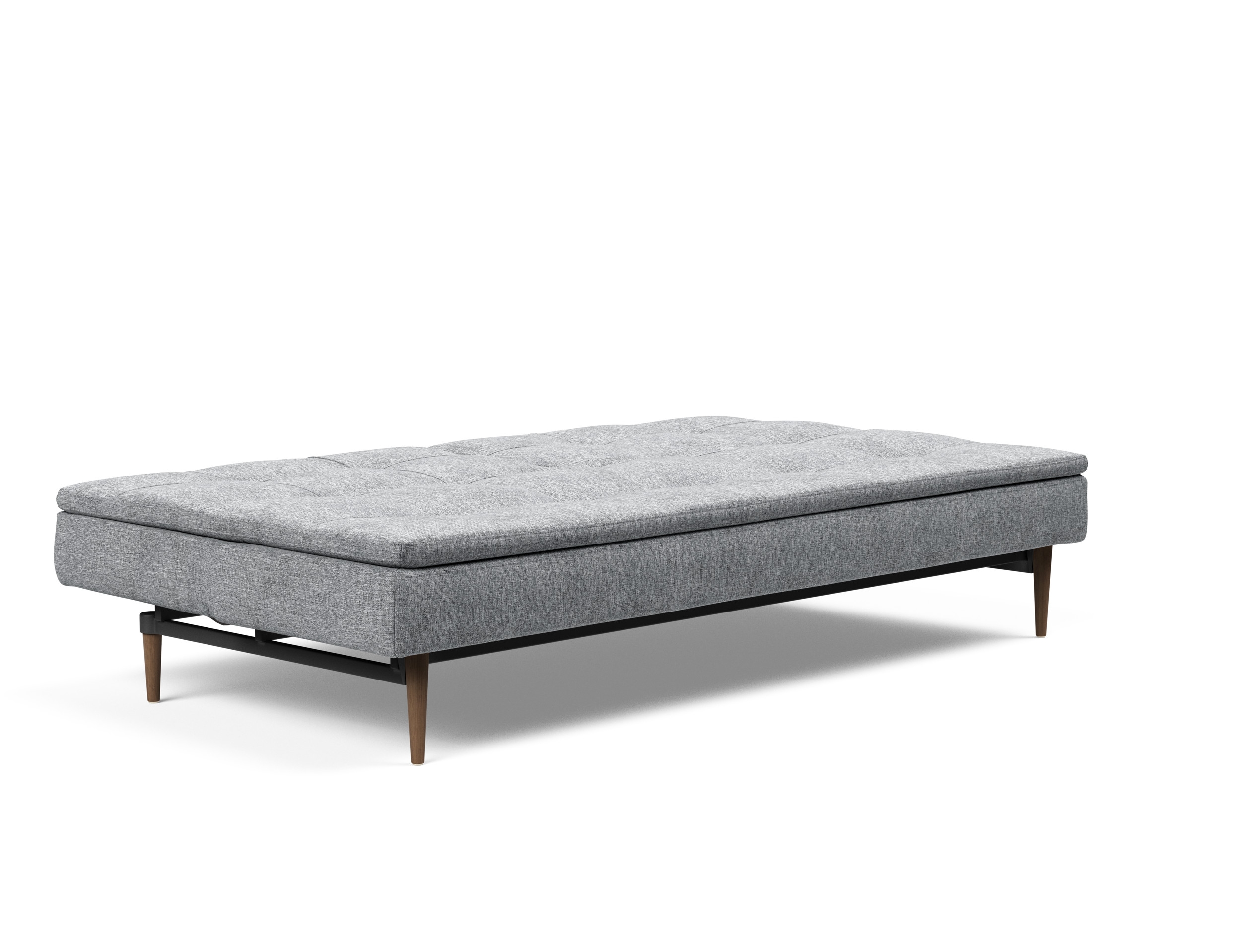 Dublexo Deluxe Fabric Sofa Bed w/Dark Wood Styletto Legs