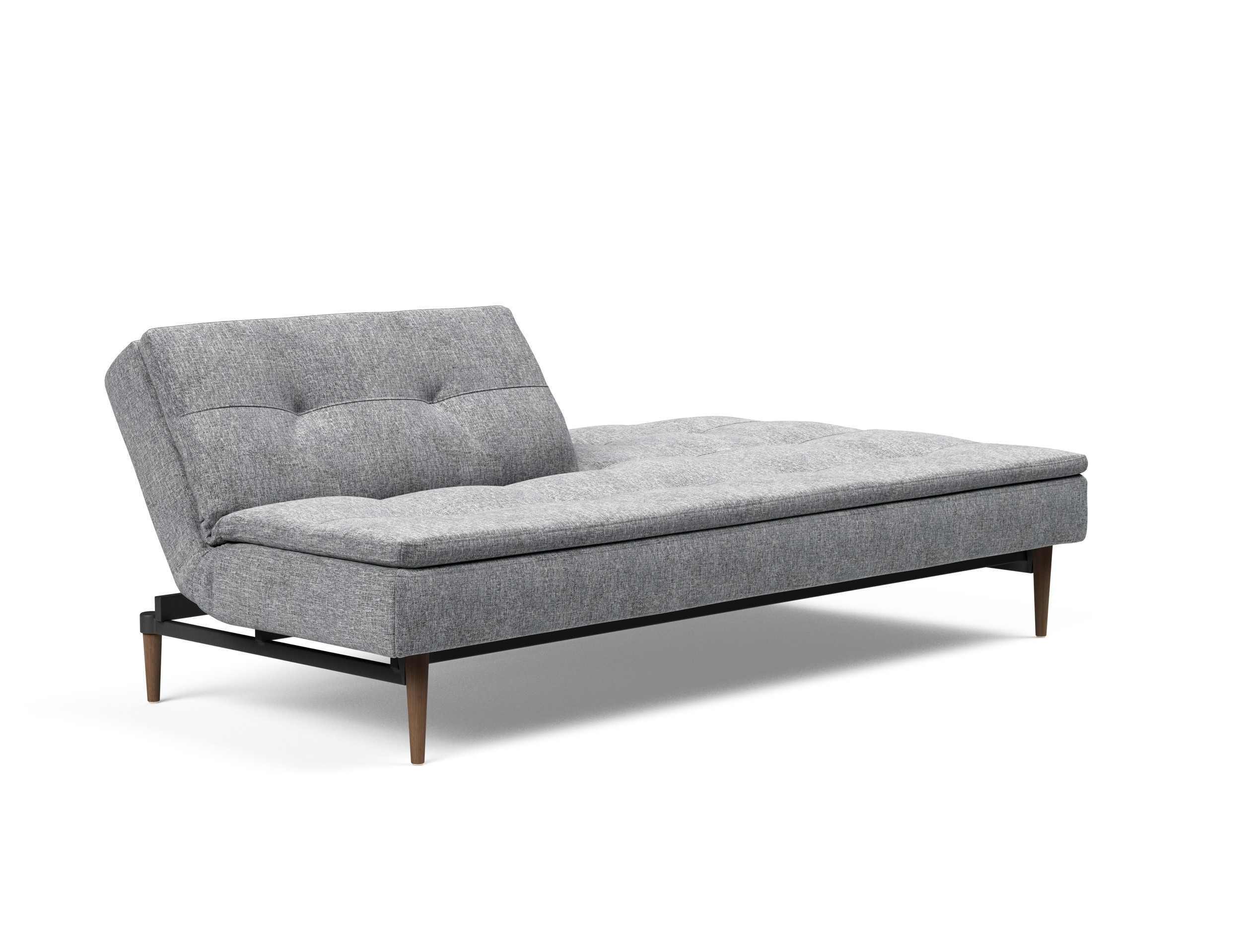 Dublexo Deluxe Fabric Sofa Bed w/Dark Wood Styletto Legs