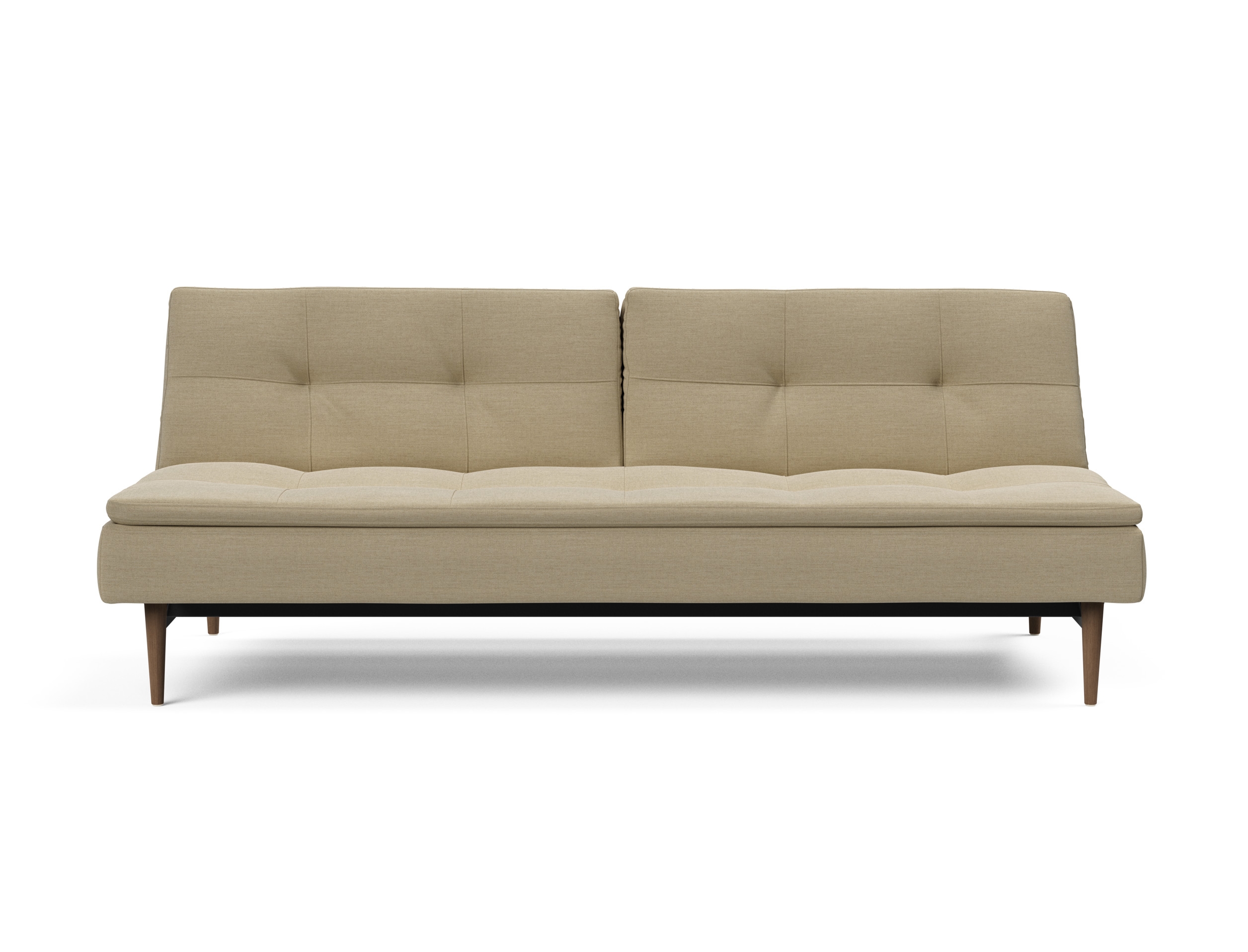 Dublexo Deluxe Fabric Sofa Bed w/Dark Wood Styletto Legs