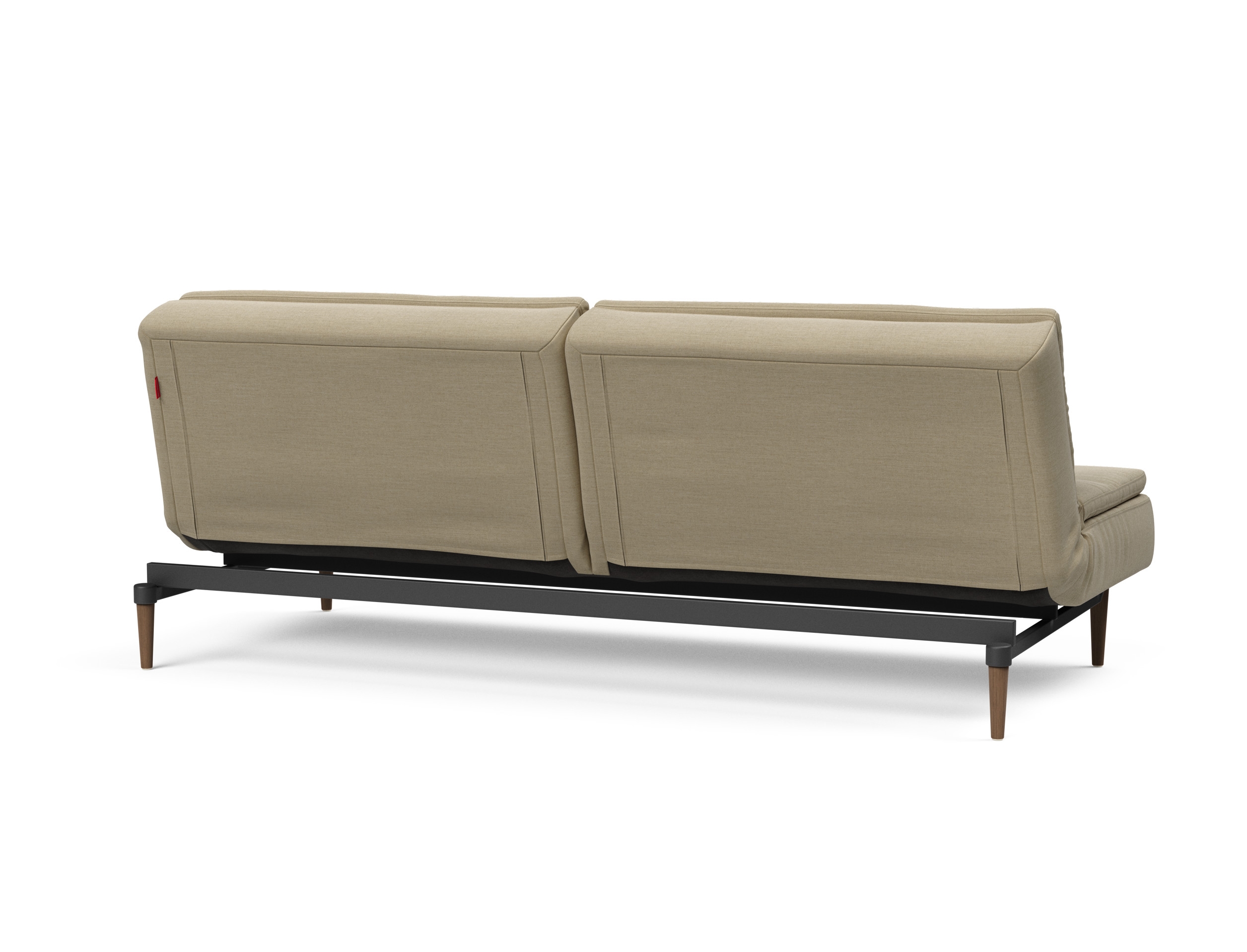 Dublexo Deluxe Fabric Sofa Bed w/Dark Wood Styletto Legs