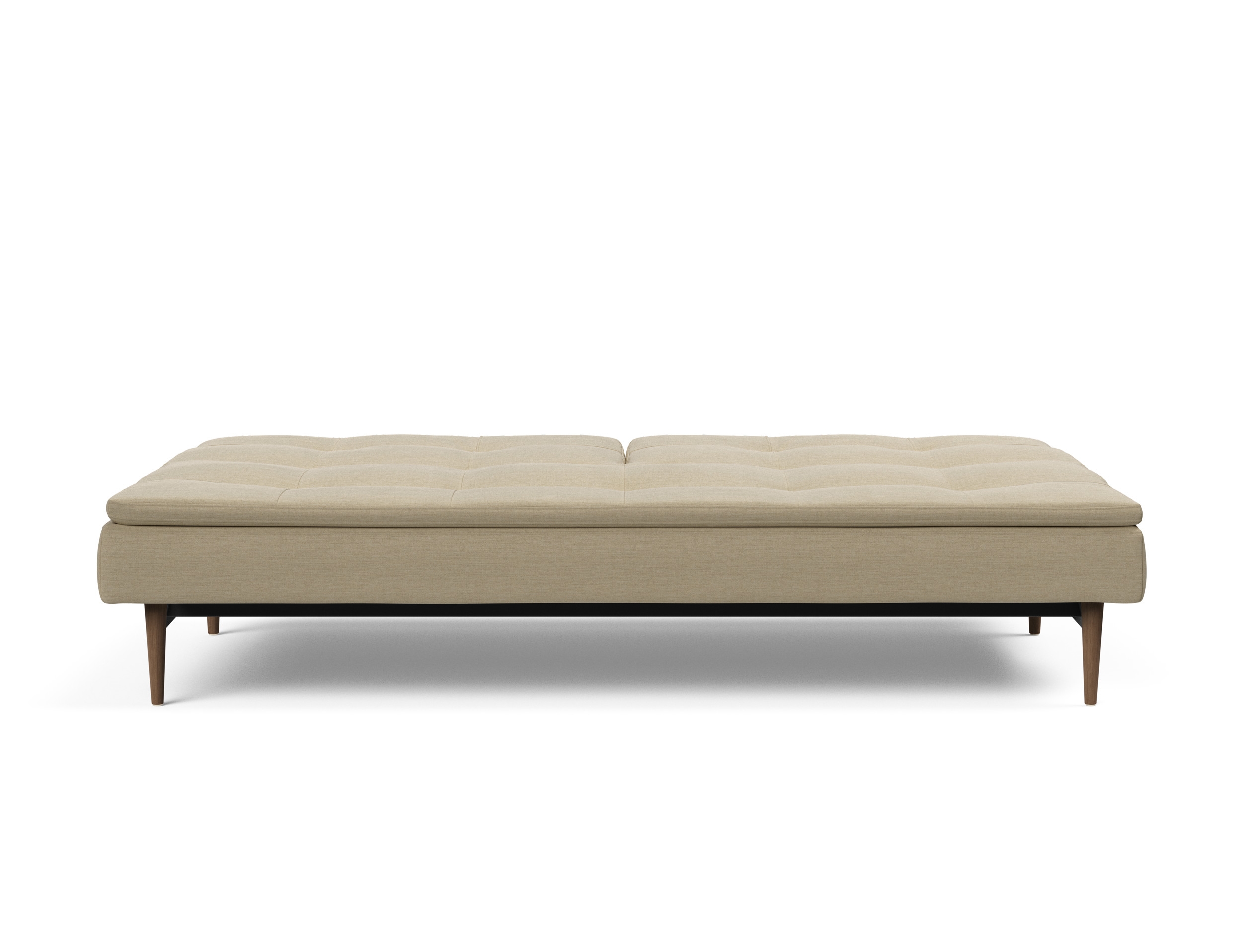 Dublexo Deluxe Fabric Sofa Bed w/Dark Wood Styletto Legs
