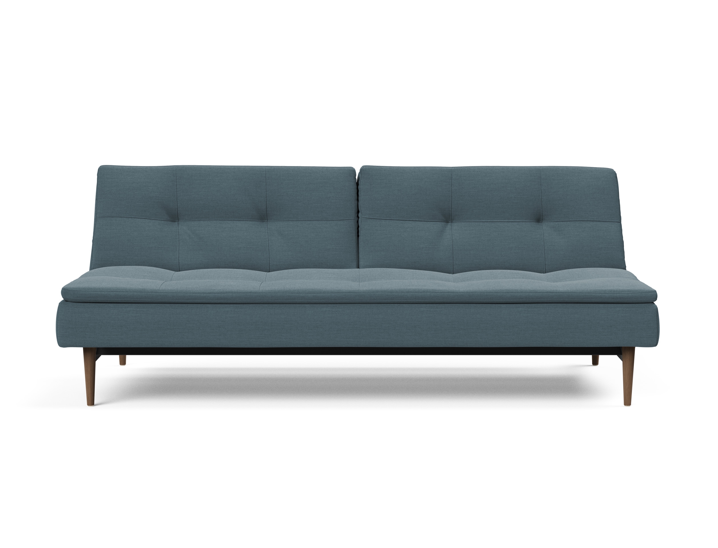 Dublexo Deluxe Fabric Sofa Bed w/Dark Wood Styletto Legs