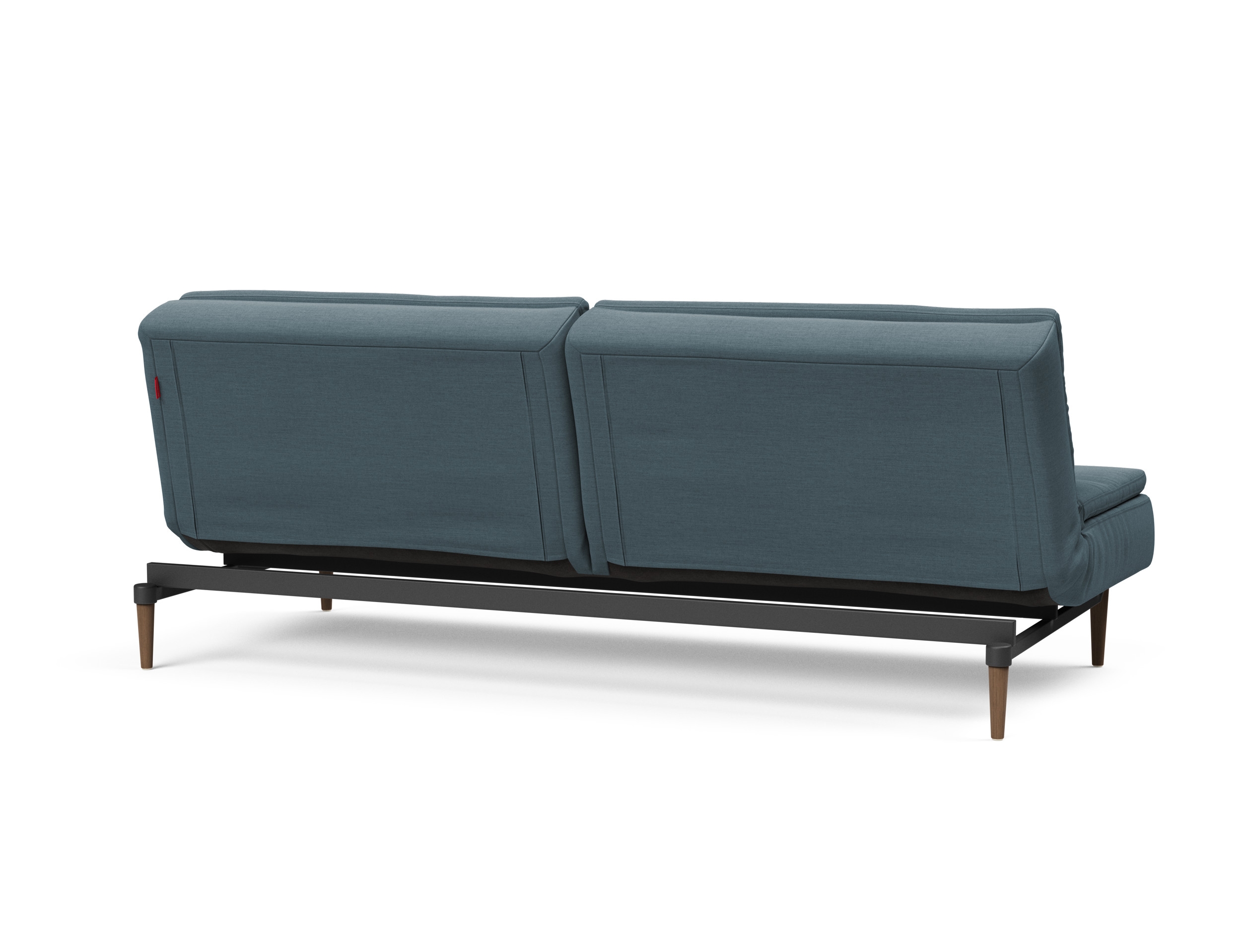 Dublexo Deluxe Fabric Sofa Bed w/Dark Wood Styletto Legs