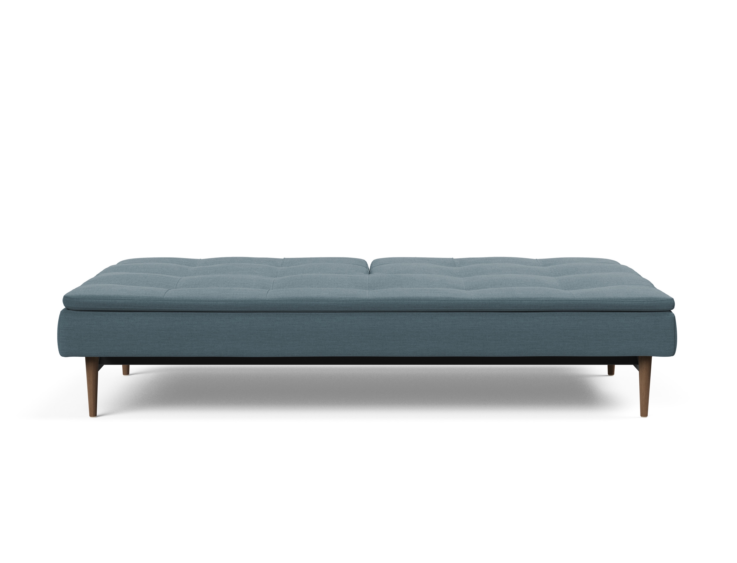 Dublexo Deluxe Fabric Sofa Bed w/Dark Wood Styletto Legs