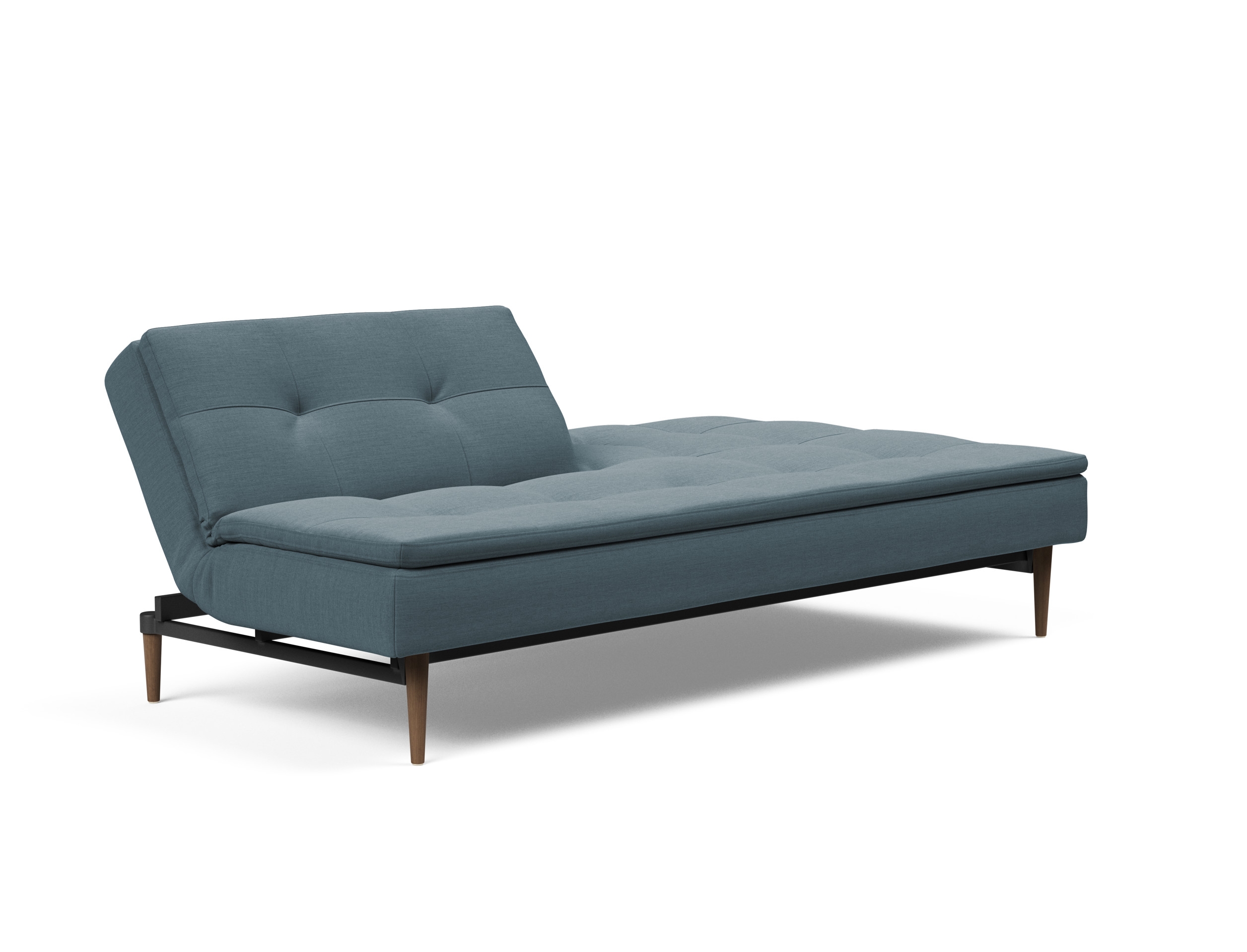 Dublexo Deluxe Fabric Sofa Bed w/Dark Wood Styletto Legs