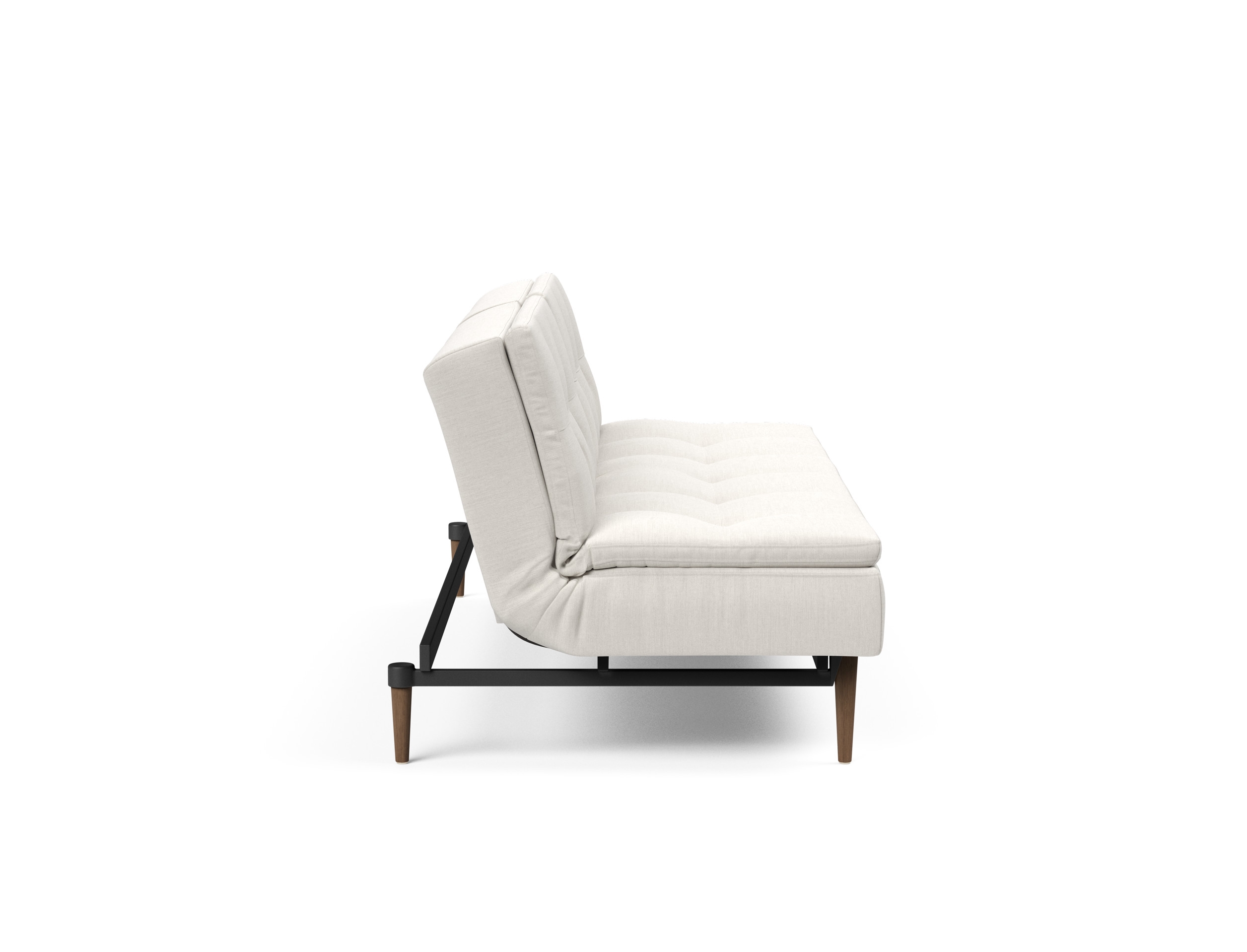 Dublexo Deluxe Fabric Sofa Bed w/Dark Wood Styletto Legs