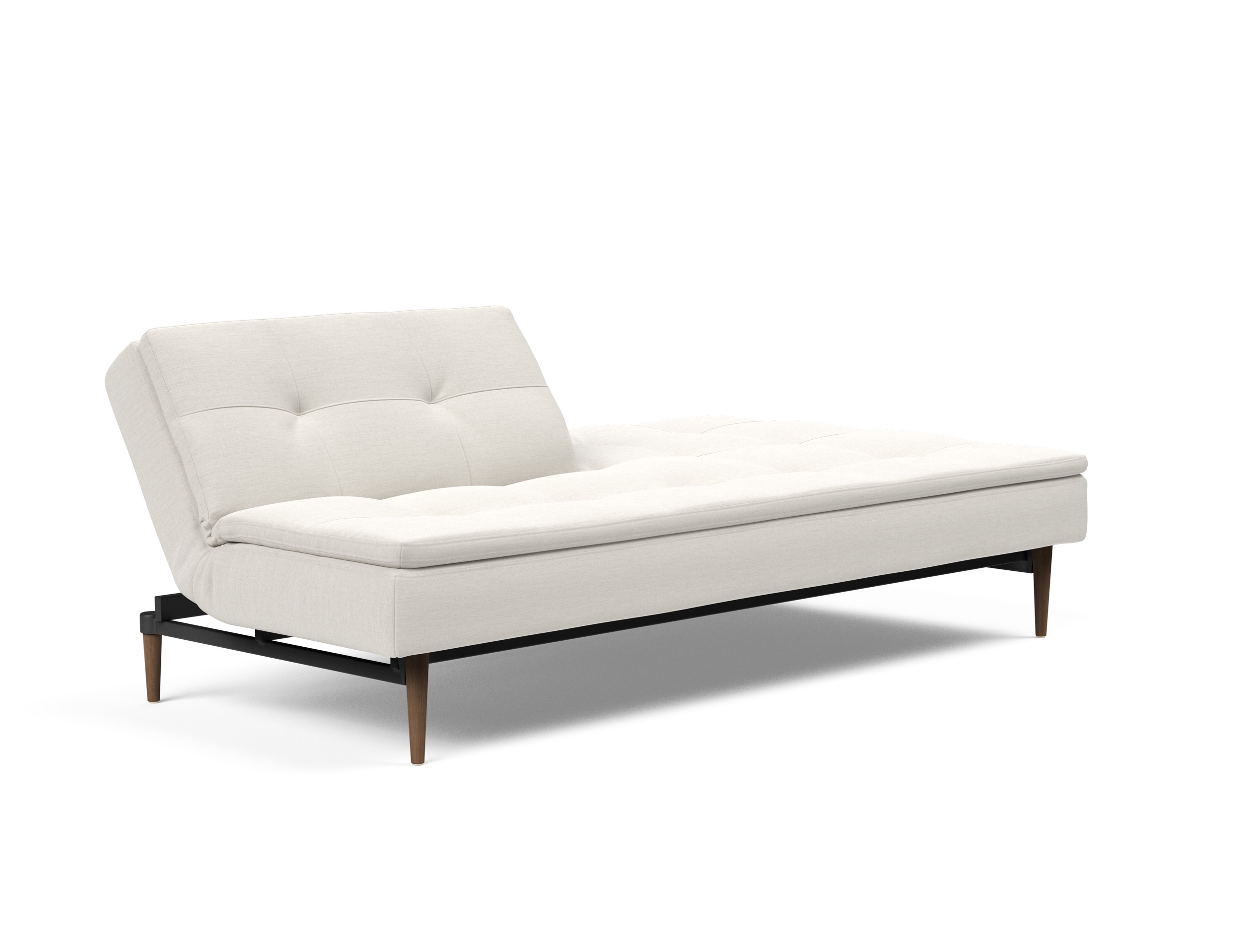 Dublexo Deluxe Fabric Sofa Bed w/Dark Wood Styletto Legs