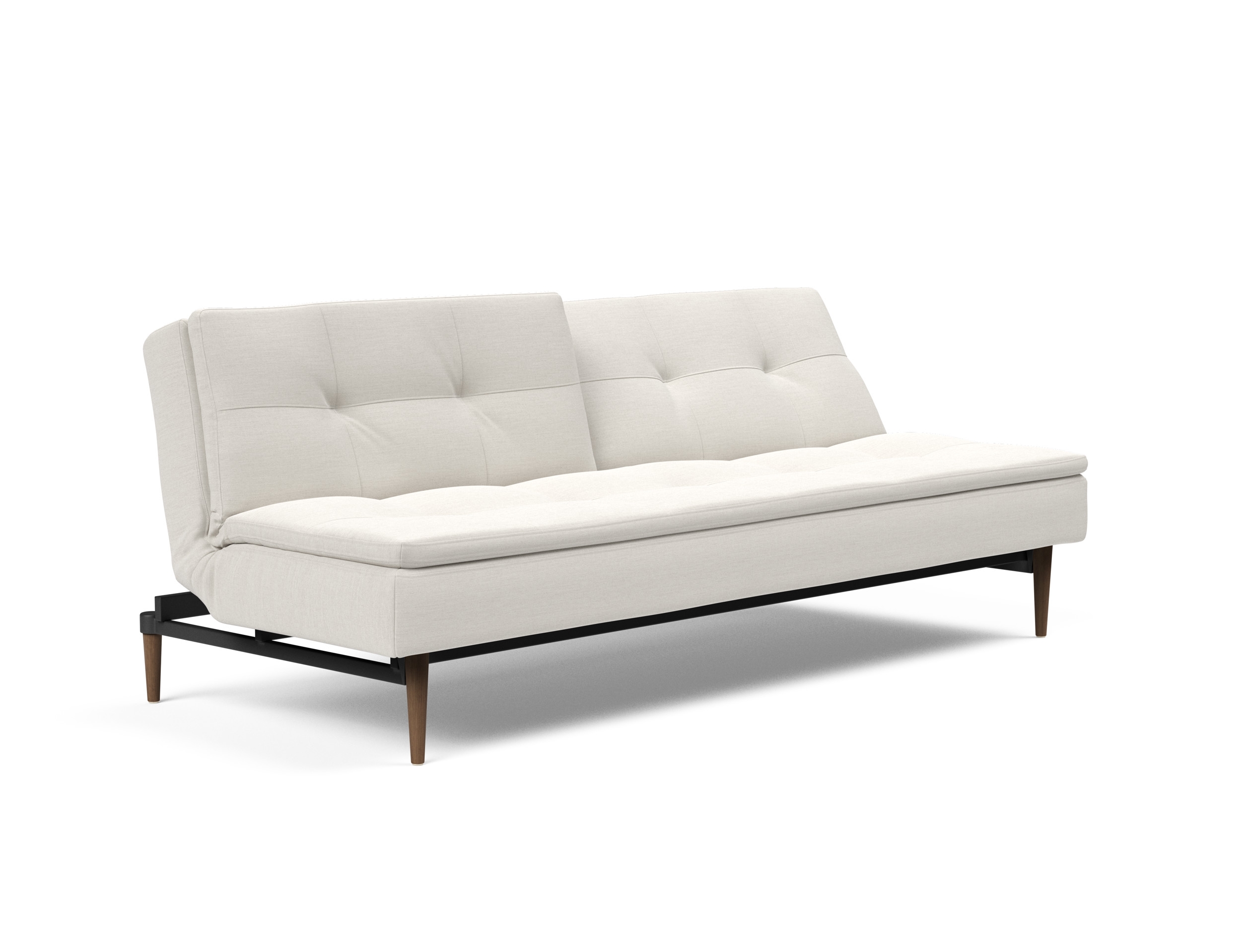 Dublexo Deluxe Fabric Sofa Bed w/Dark Wood Styletto Legs
