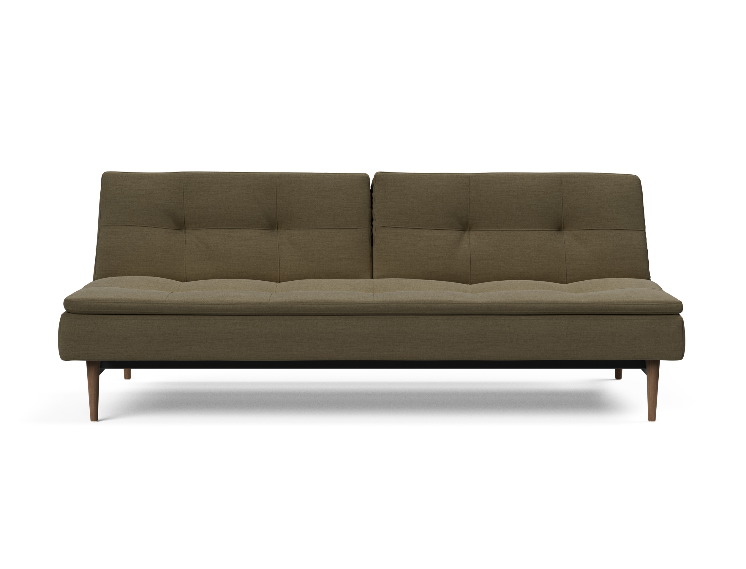 Dublexo Deluxe Fabric Sofa Bed w/Dark Wood Styletto Legs