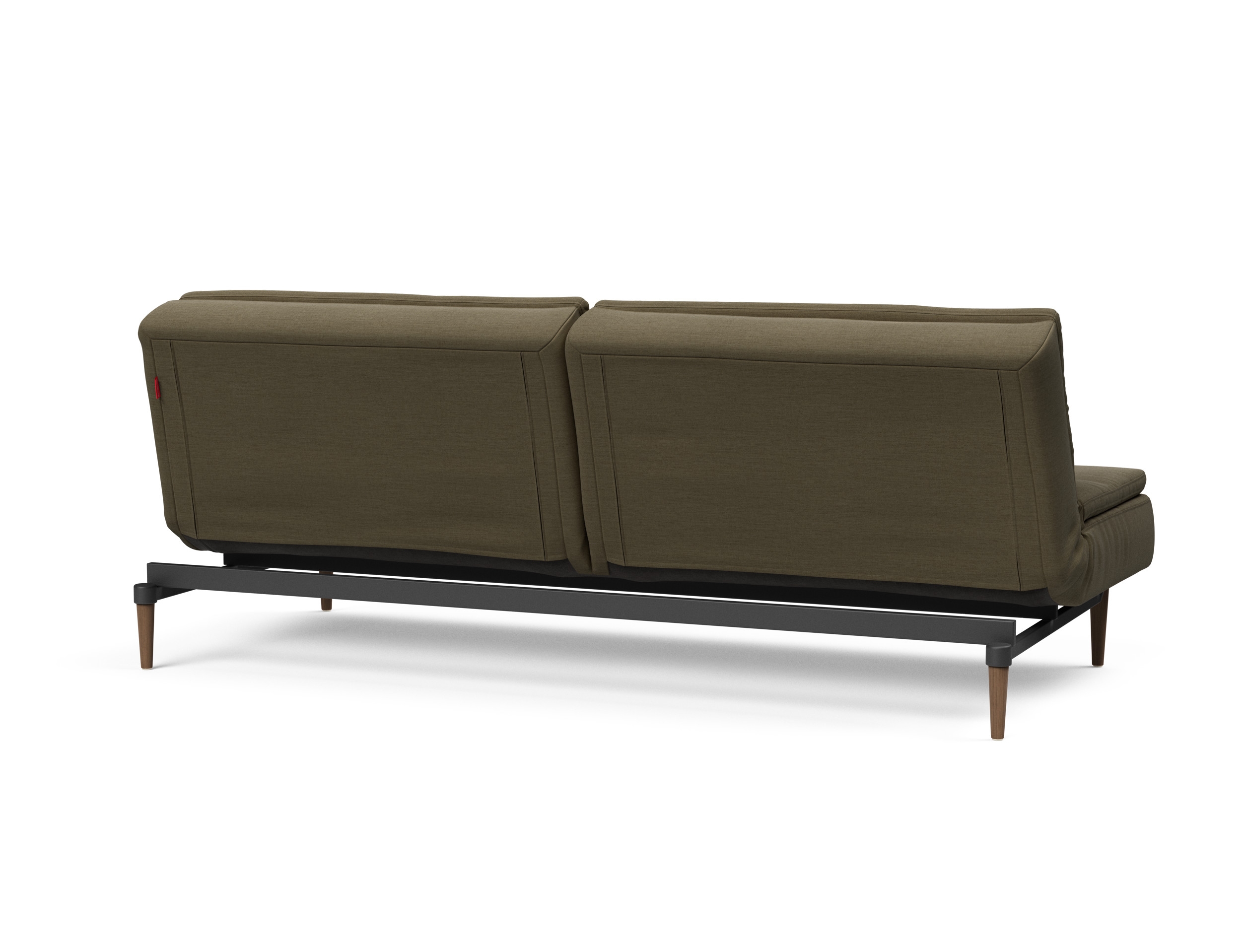 Dublexo Deluxe Fabric Sofa Bed w/Dark Wood Styletto Legs