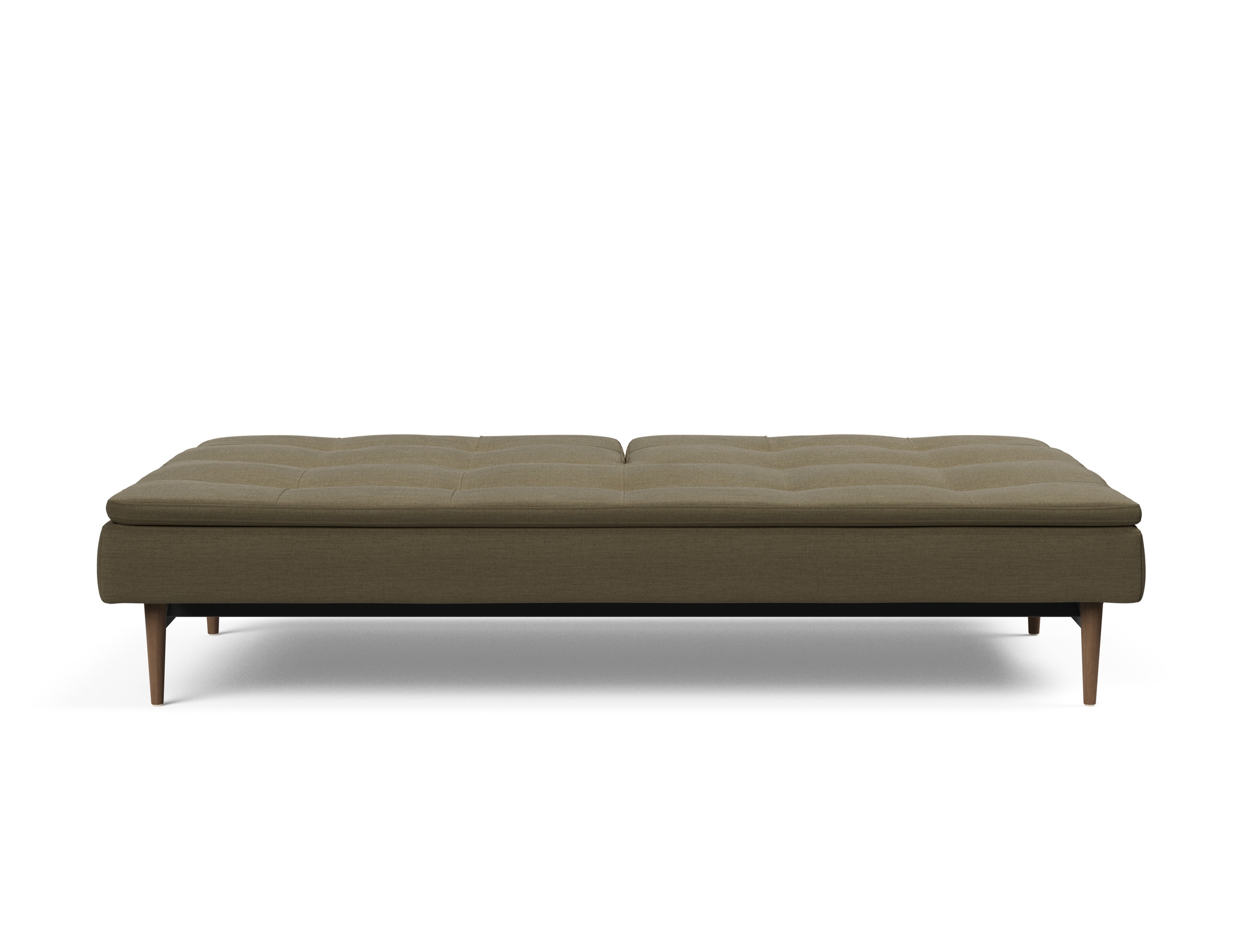 Dublexo Deluxe Fabric Sofa Bed w/Dark Wood Styletto Legs