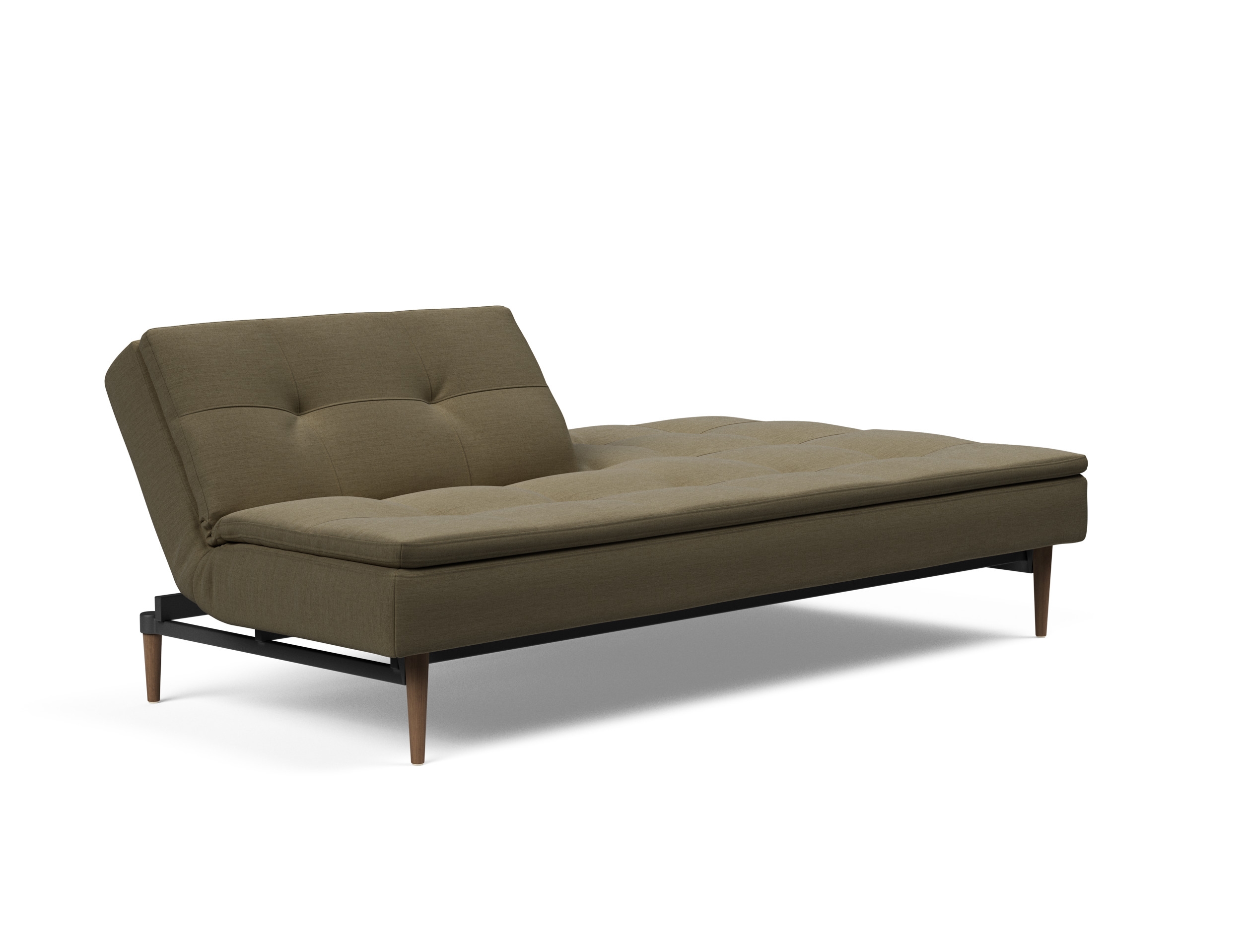 Dublexo Deluxe Fabric Sofa Bed w/Dark Wood Styletto Legs