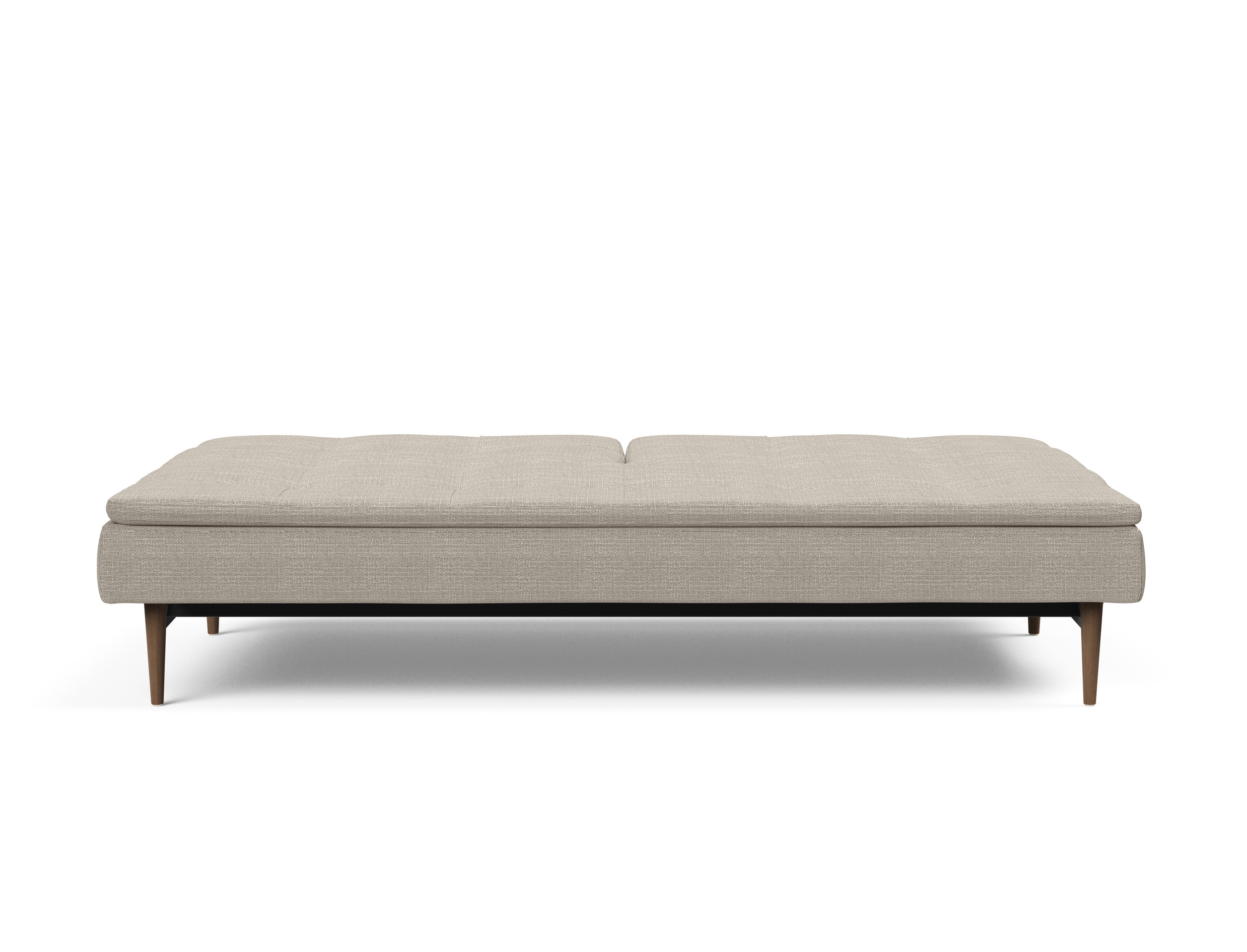 Dublexo Deluxe Fabric Sofa Bed w/Dark Wood Styletto Legs