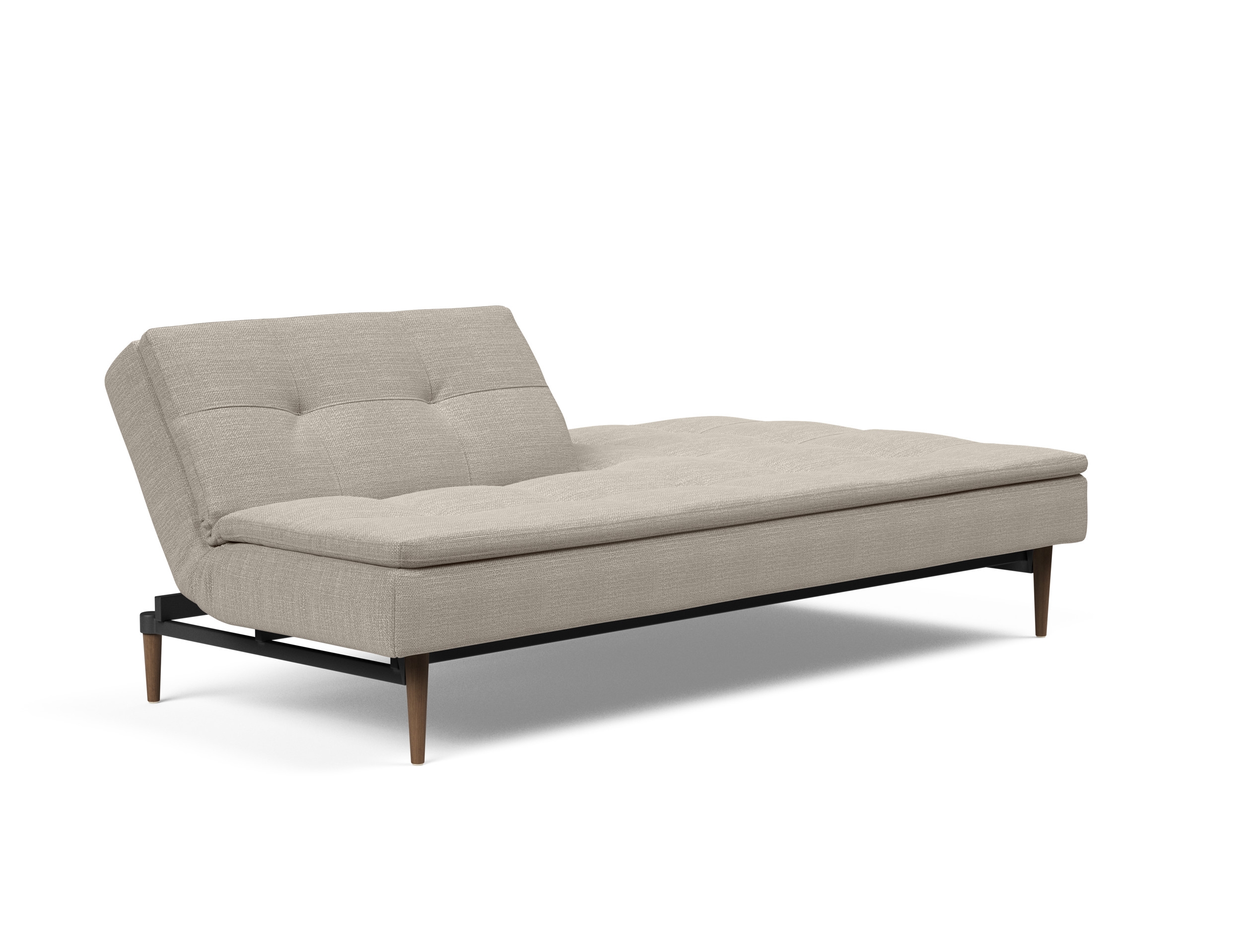 Dublexo Deluxe Fabric Sofa Bed w/Dark Wood Styletto Legs