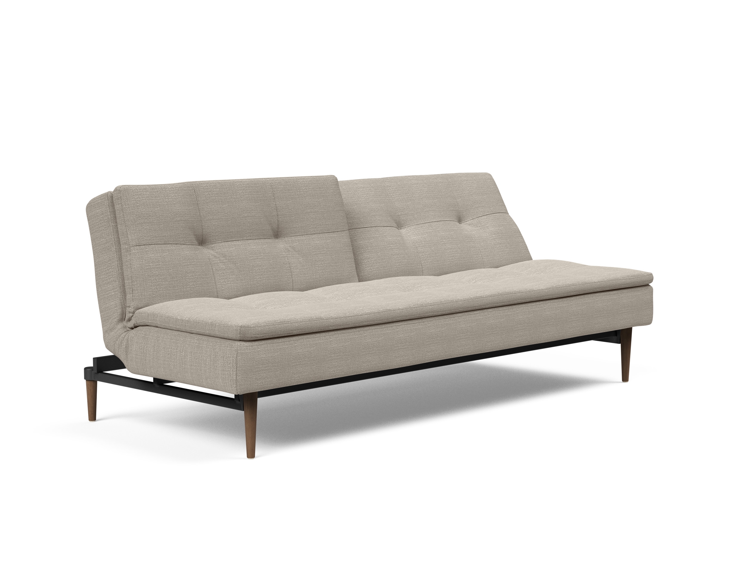 Dublexo Deluxe Fabric Sofa Bed w/Dark Wood Styletto Legs