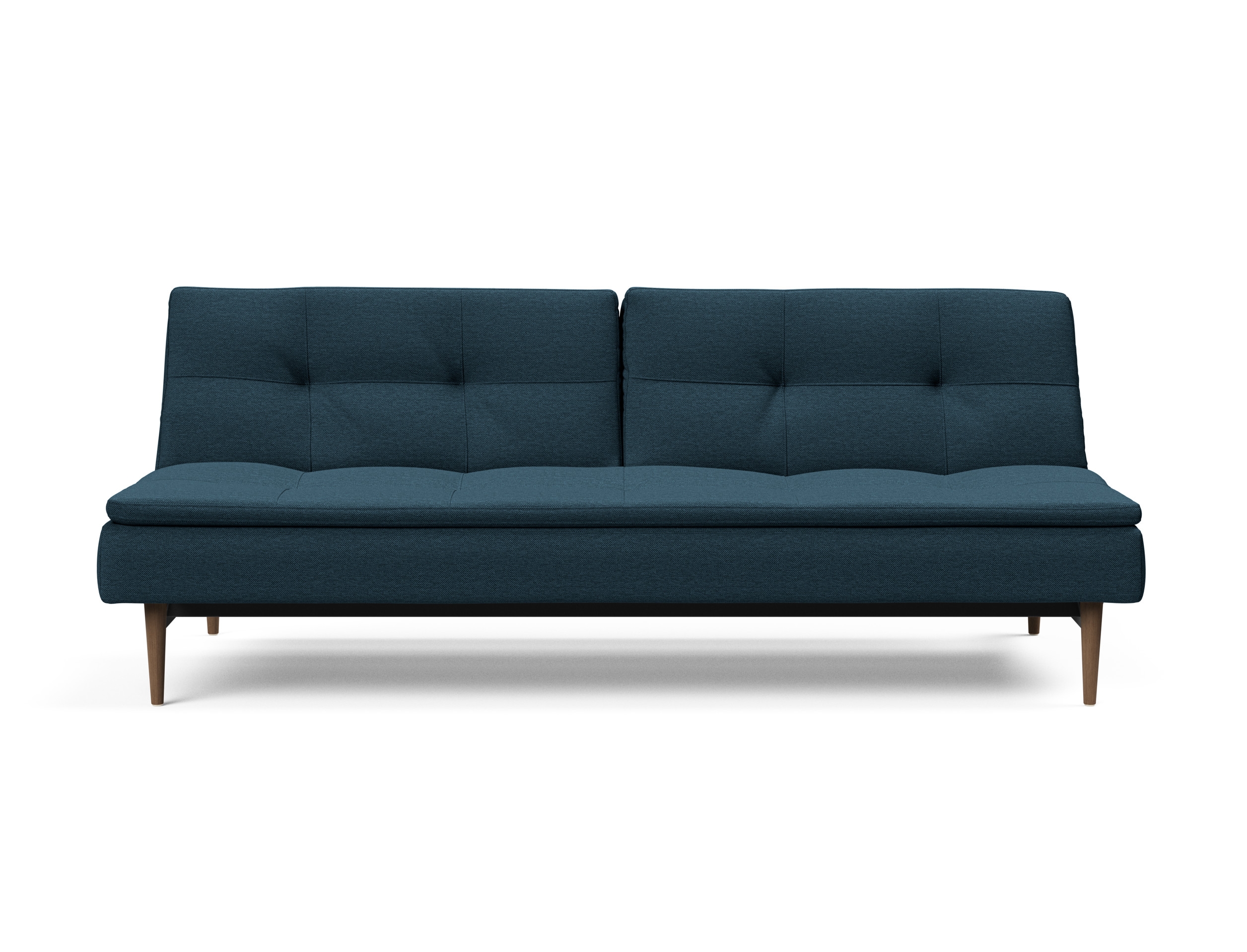 Dublexo Deluxe Fabric Sofa Bed w/Dark Wood Styletto Legs