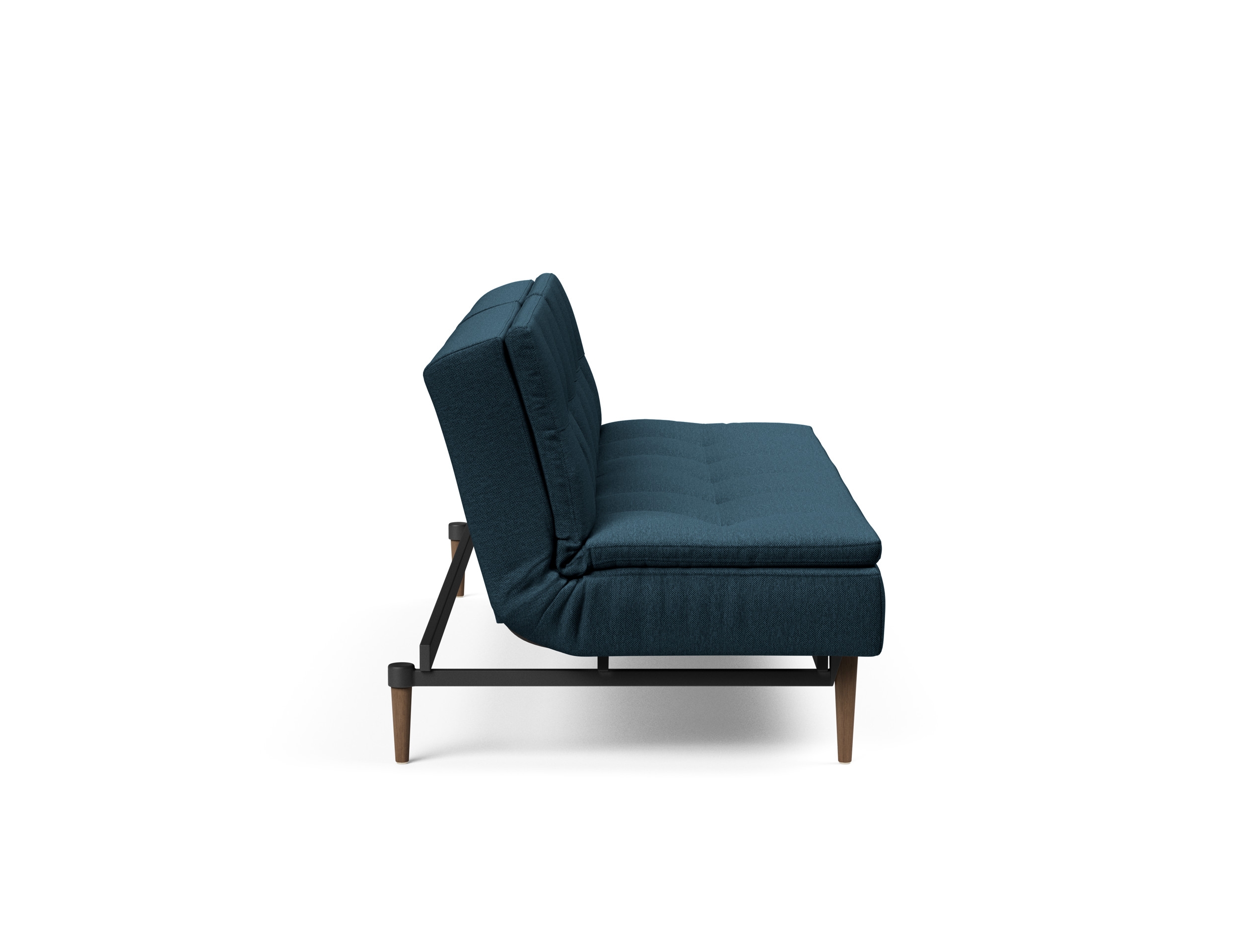 Dublexo Deluxe Fabric Sofa Bed w/Dark Wood Styletto Legs