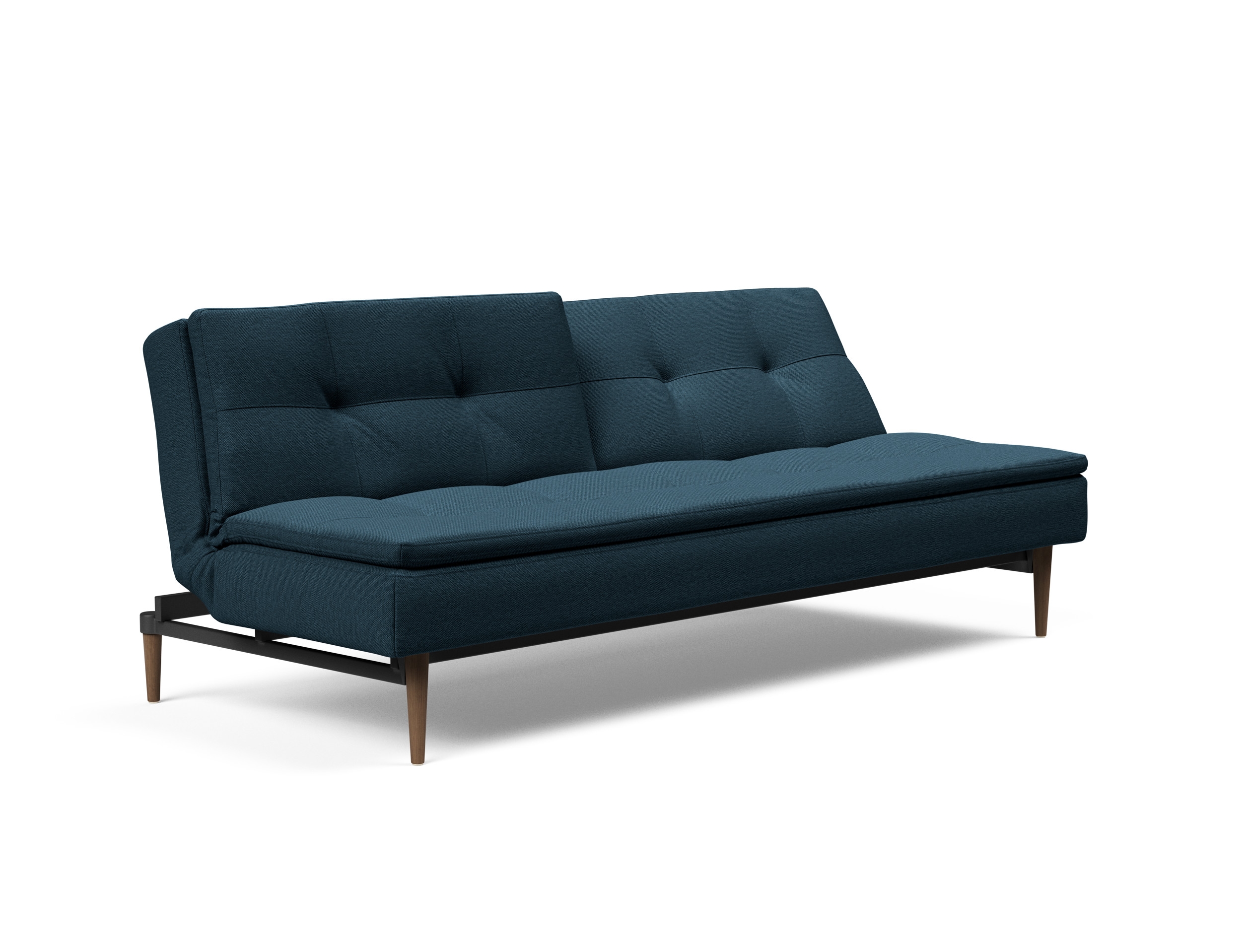 Dublexo Deluxe Fabric Sofa Bed w/Dark Wood Styletto Legs