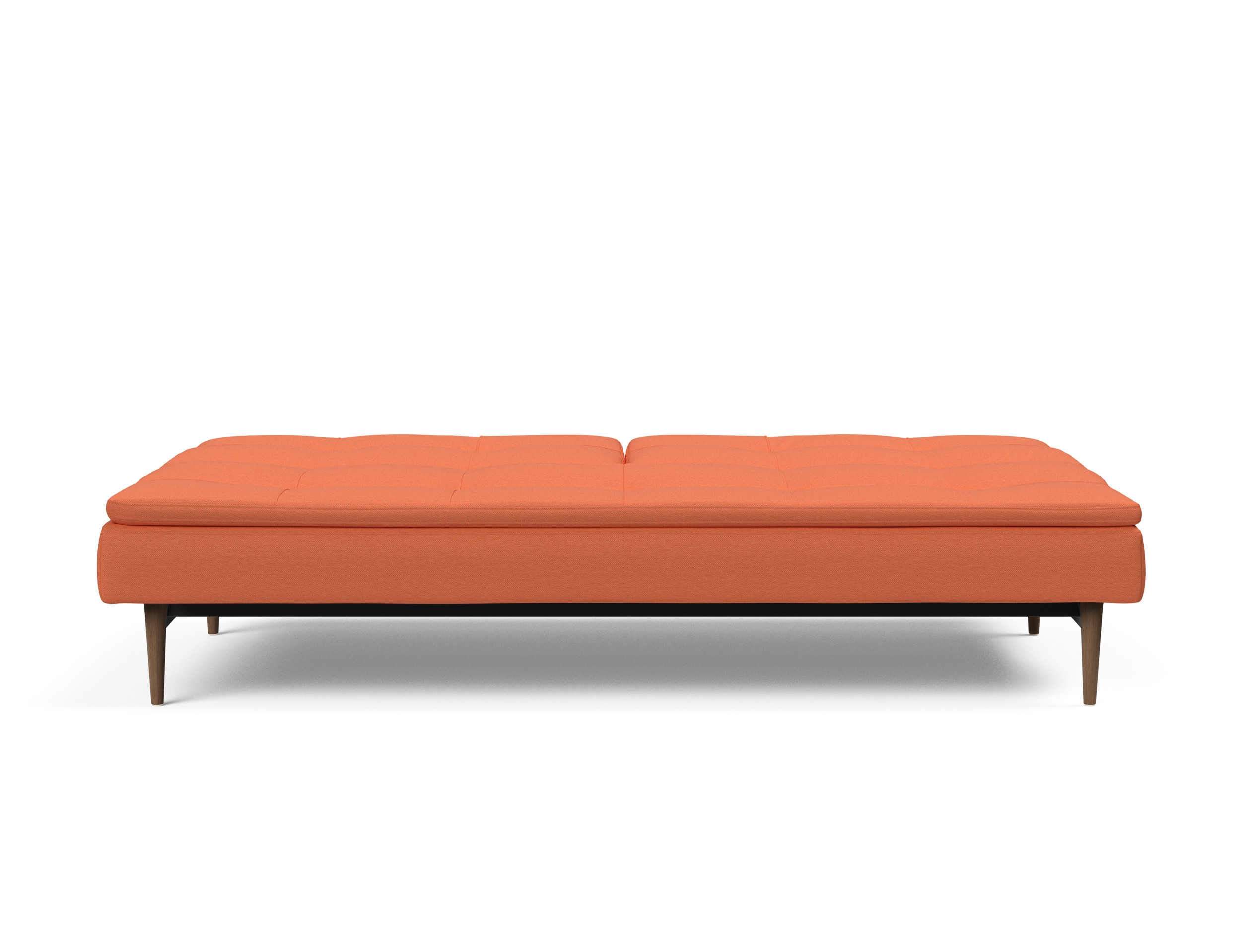 Dublexo Deluxe Fabric Sofa Bed w/Dark Wood Styletto Legs