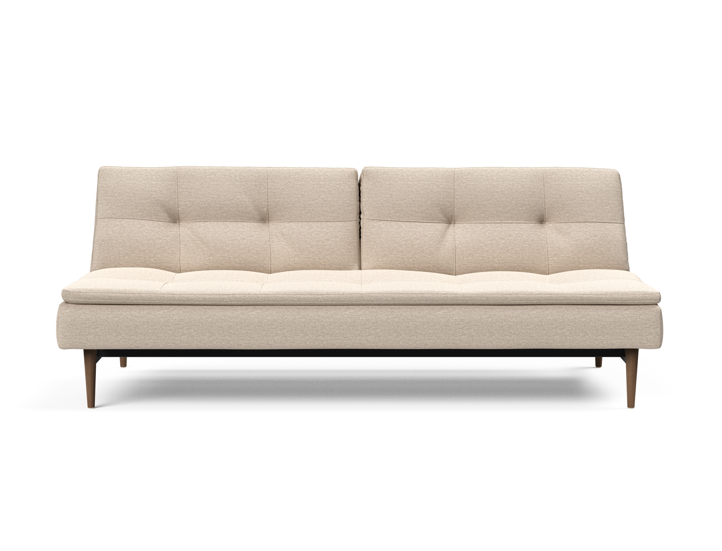 Dublexo Deluxe Fabric Sofa Bed w/Dark Wood Styletto Legs