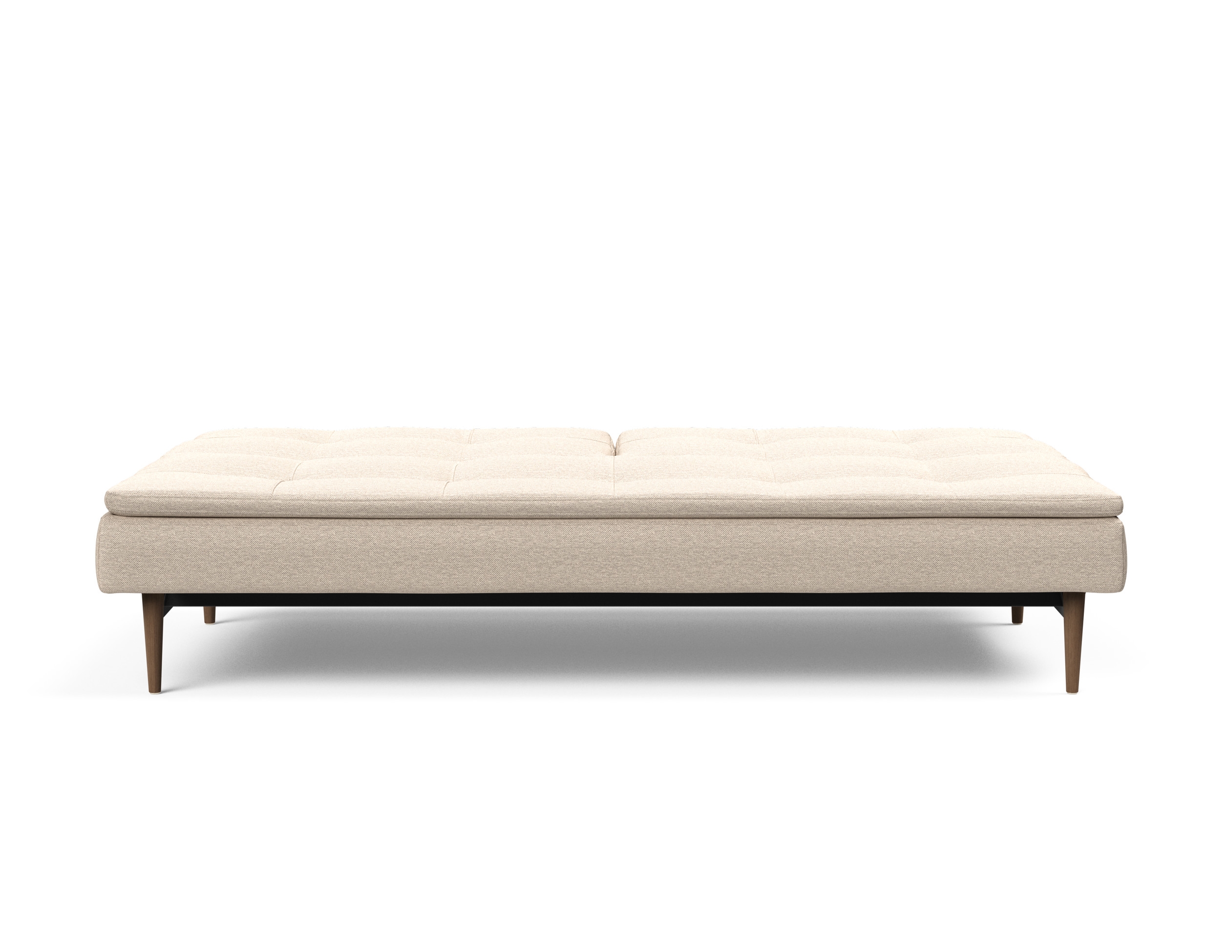 Dublexo Deluxe Fabric Sofa Bed w/Dark Wood Styletto Legs