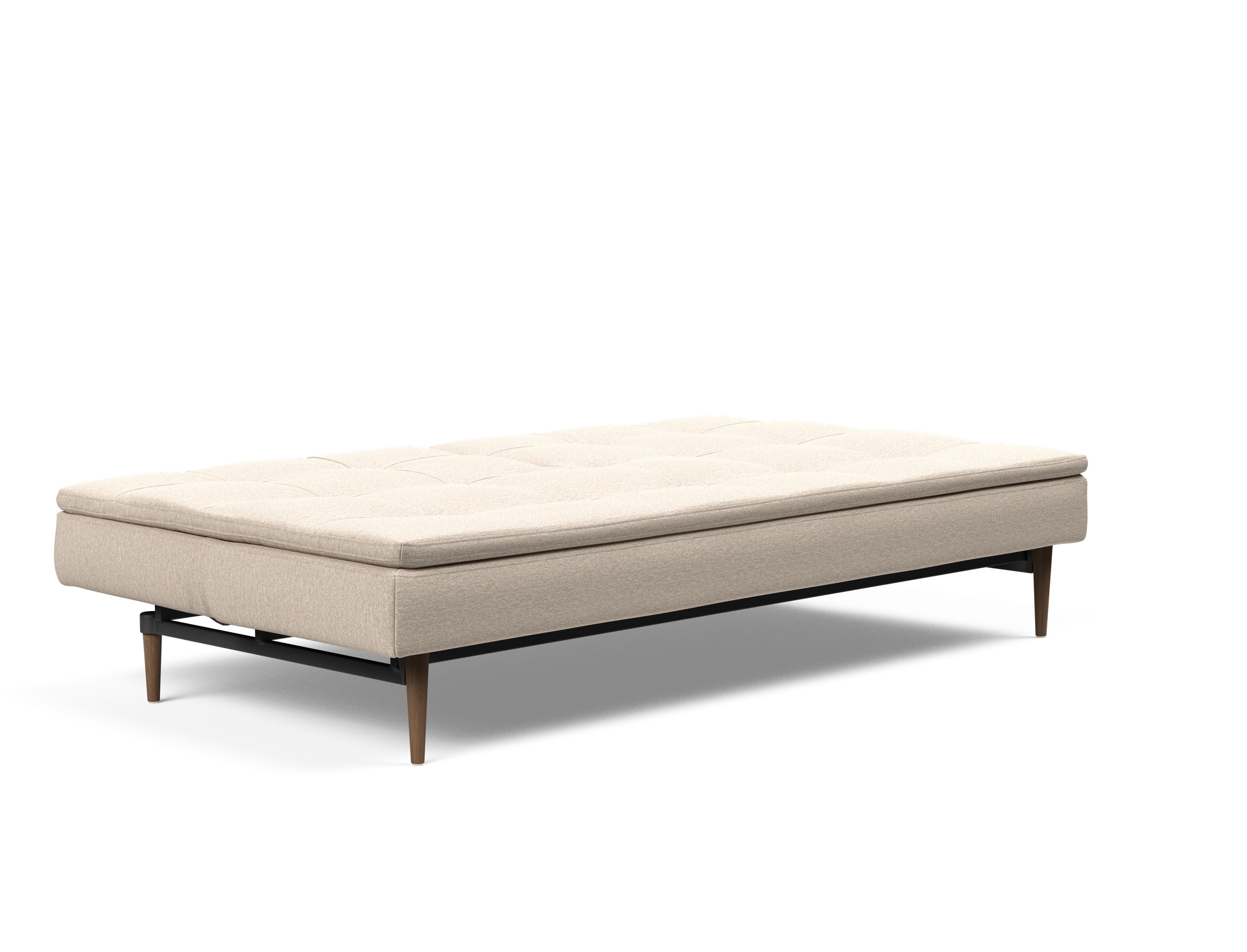 Dublexo Deluxe Fabric Sofa Bed w/Dark Wood Styletto Legs