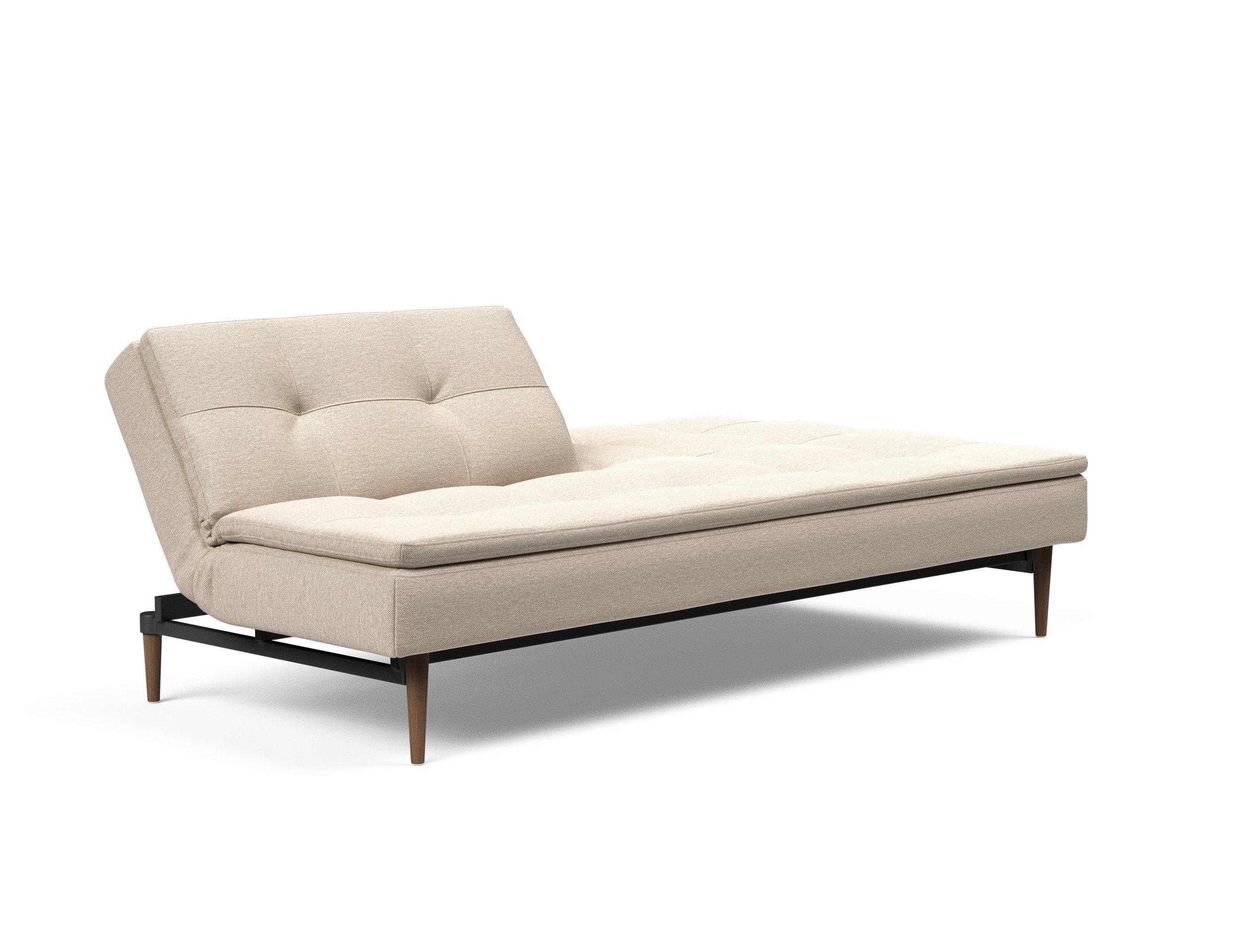 Dublexo Deluxe Fabric Sofa Bed w/Dark Wood Styletto Legs