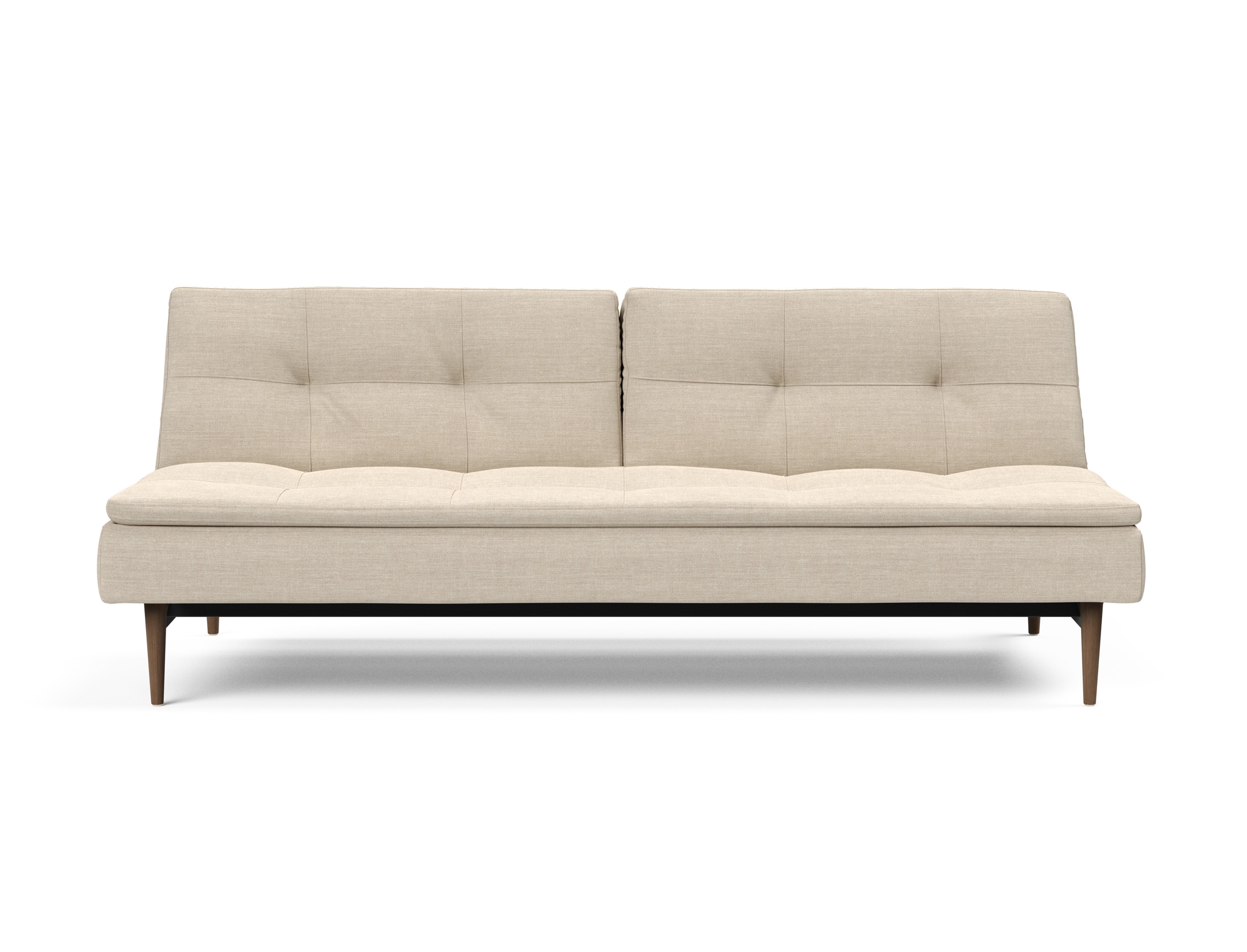 Dublexo Deluxe Fabric Sofa Bed w/Dark Wood Styletto Legs
