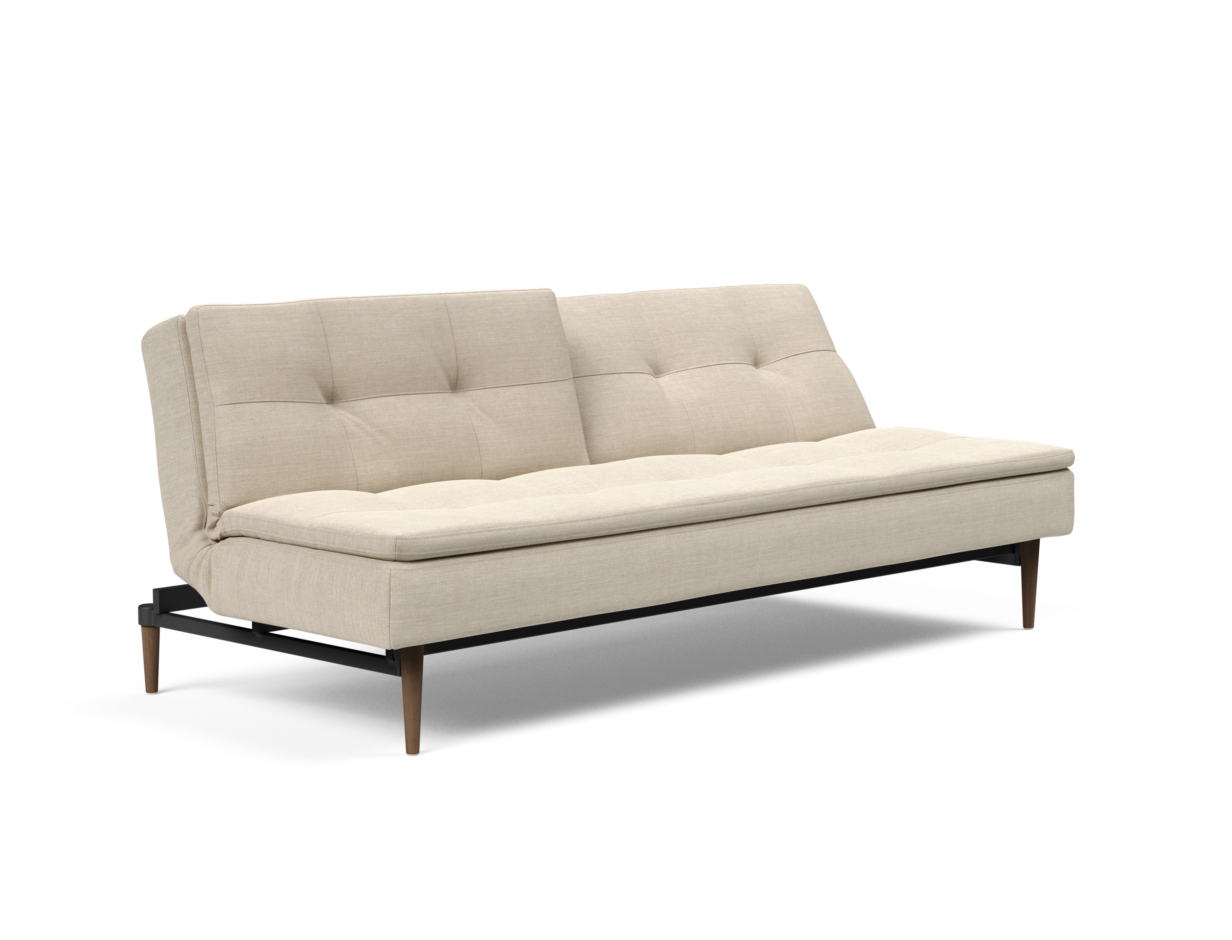Dublexo Deluxe Fabric Sofa Bed w/Dark Wood Styletto Legs