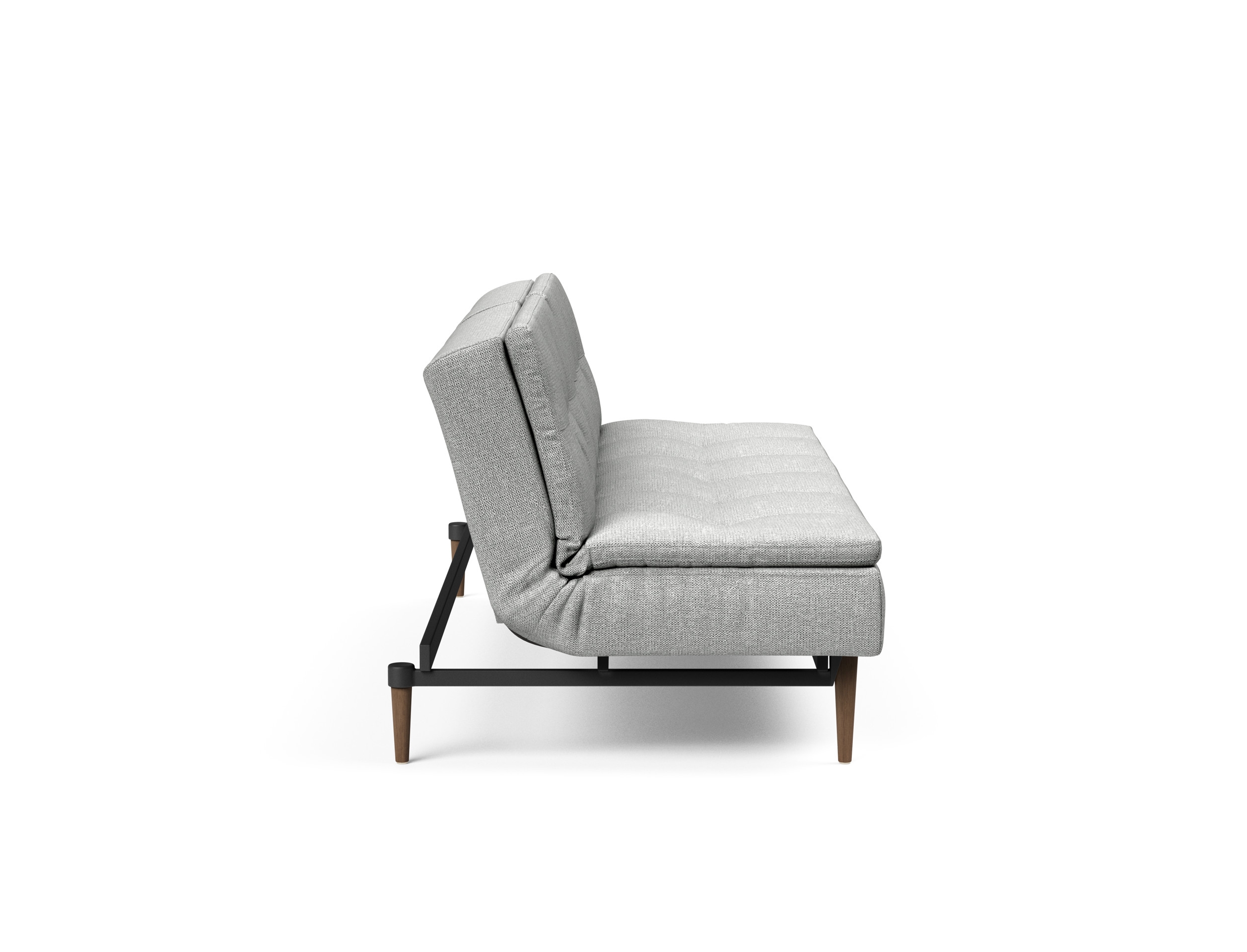 Dublexo Deluxe Fabric Sofa Bed w/Dark Wood Styletto Legs