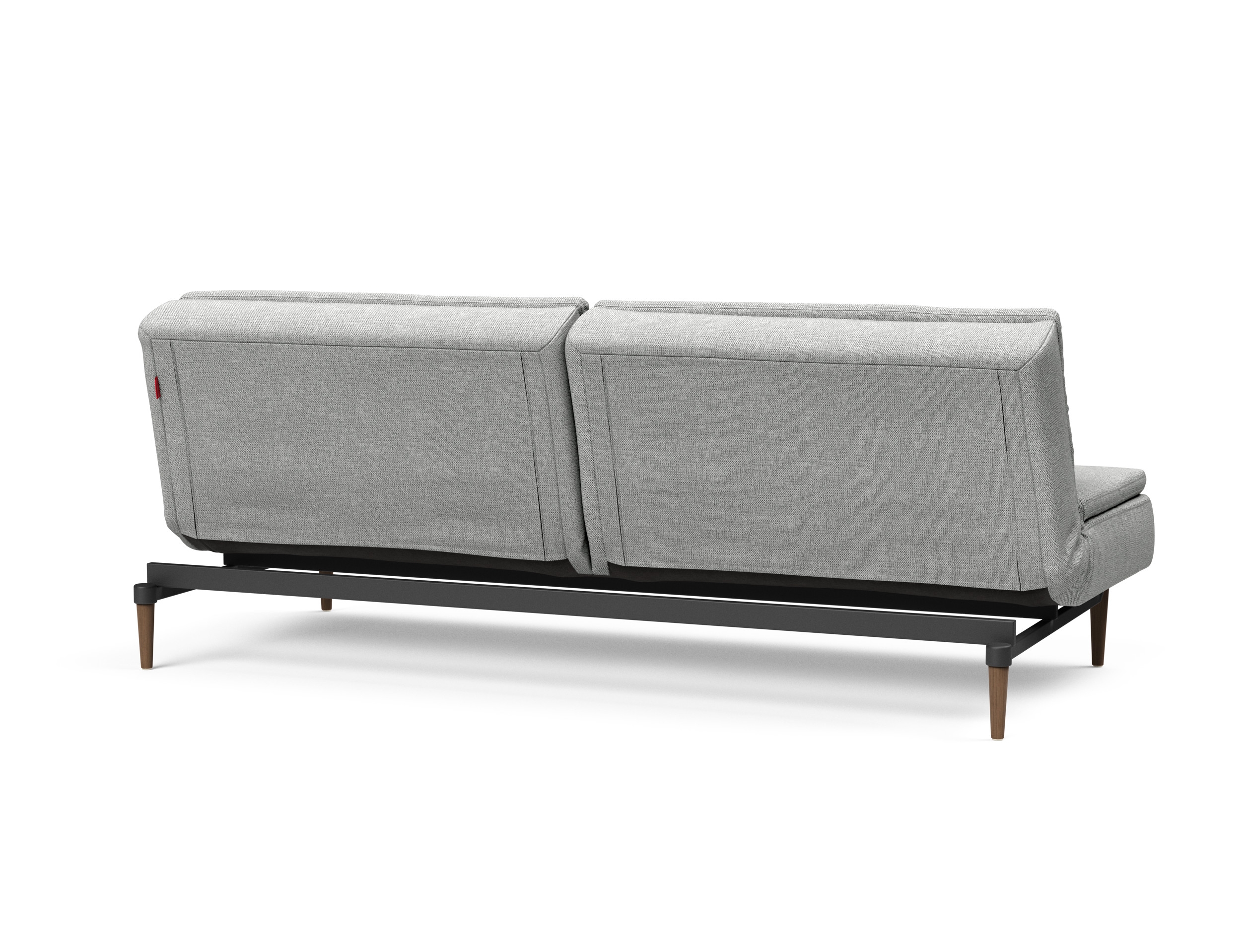 Dublexo Deluxe Fabric Sofa Bed w/Dark Wood Styletto Legs