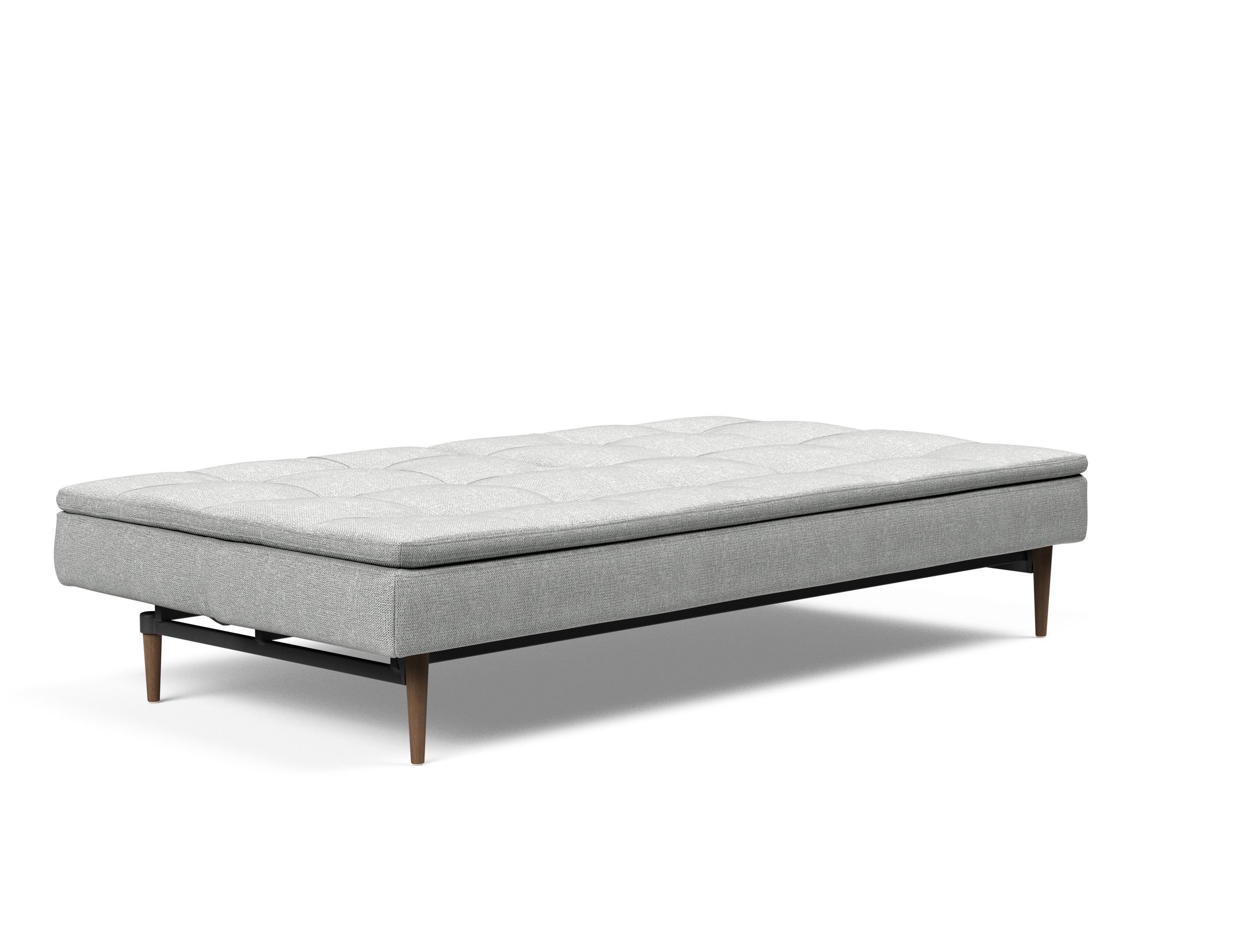 Dublexo Deluxe Fabric Sofa Bed w/Dark Wood Styletto Legs