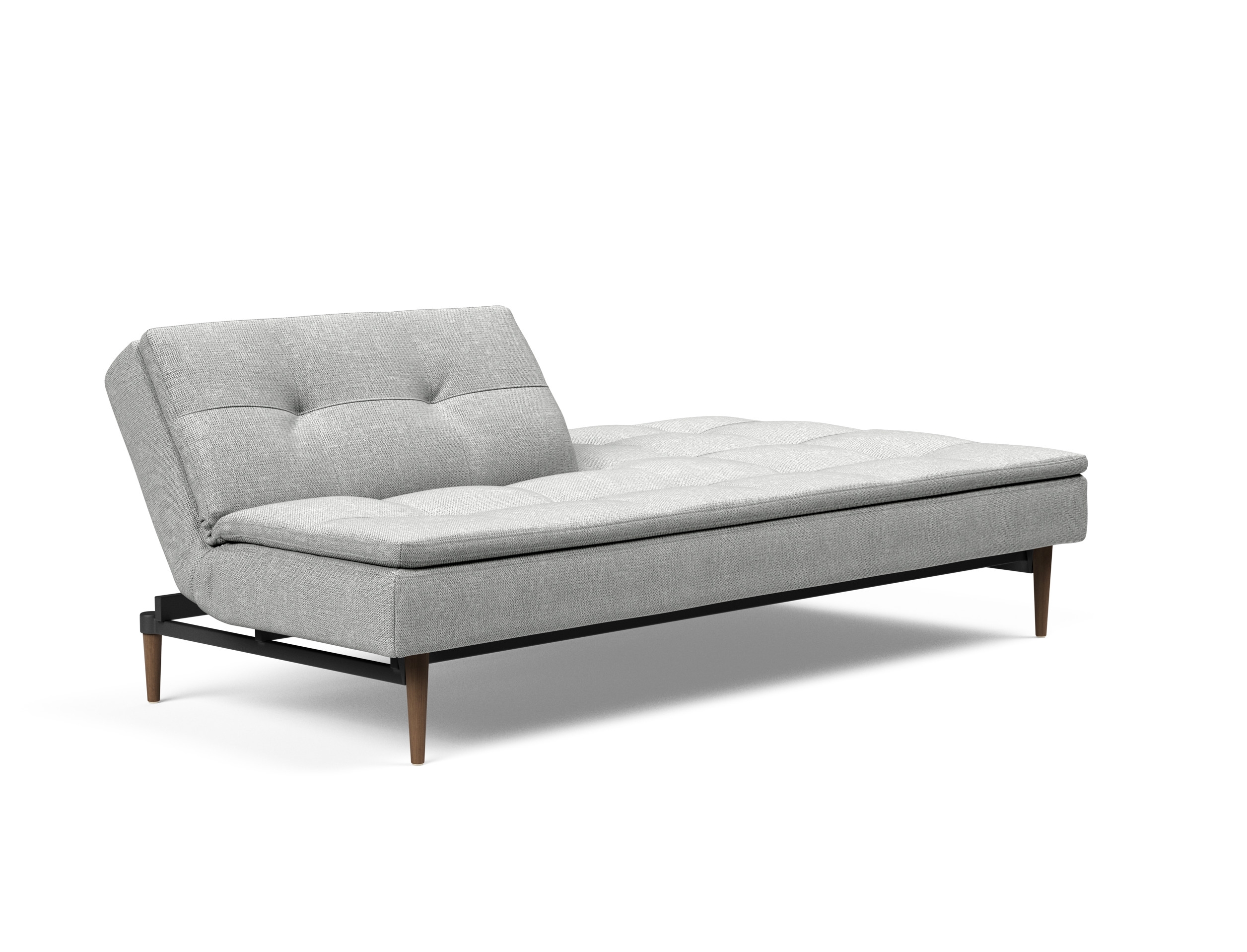 Dublexo Deluxe Fabric Sofa Bed w/Dark Wood Styletto Legs